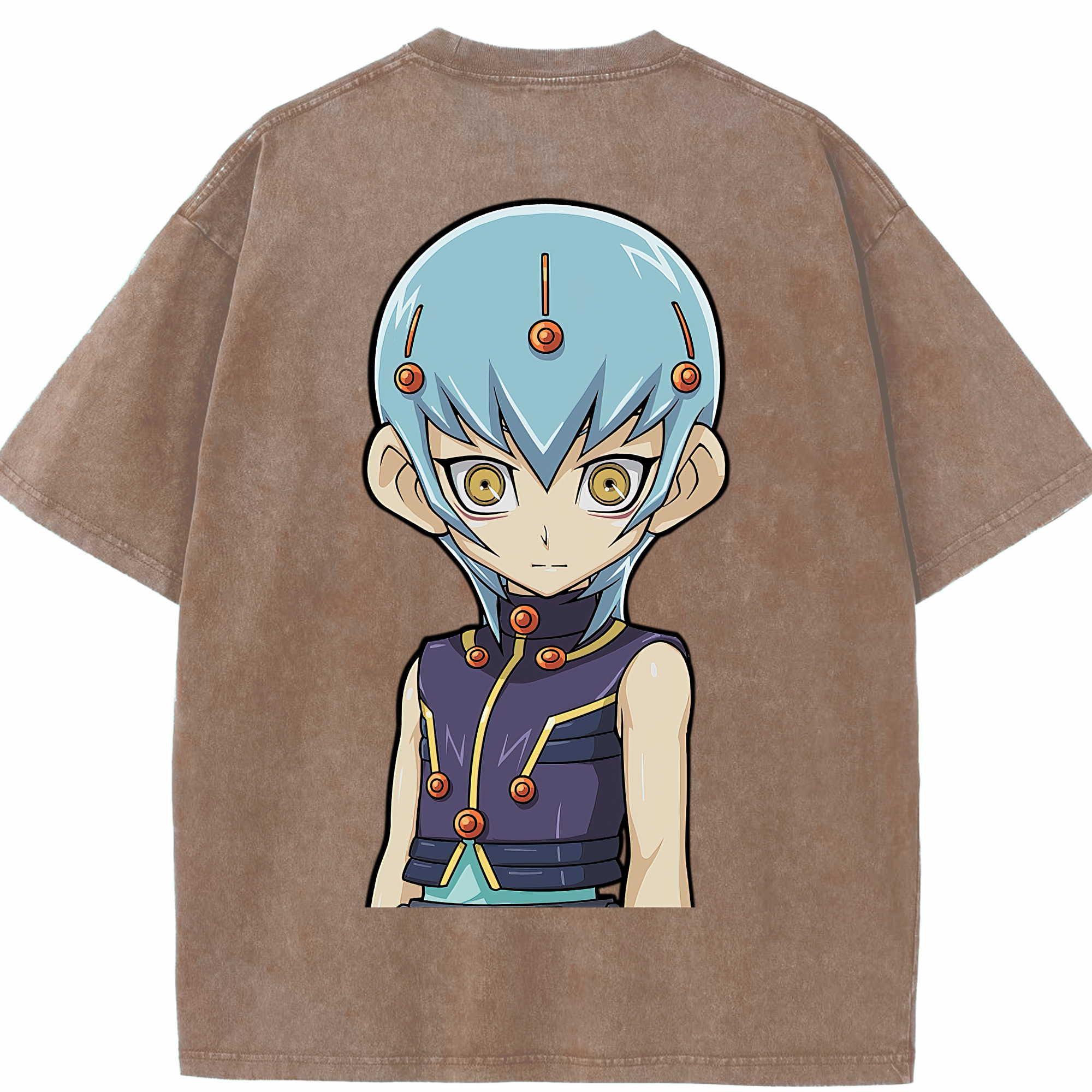 （画像用） 遊☆戯☆王 Yu-Gi-Oh! 綿100% ヴィンテージ風 半袖Tシャツ（背面プリント）