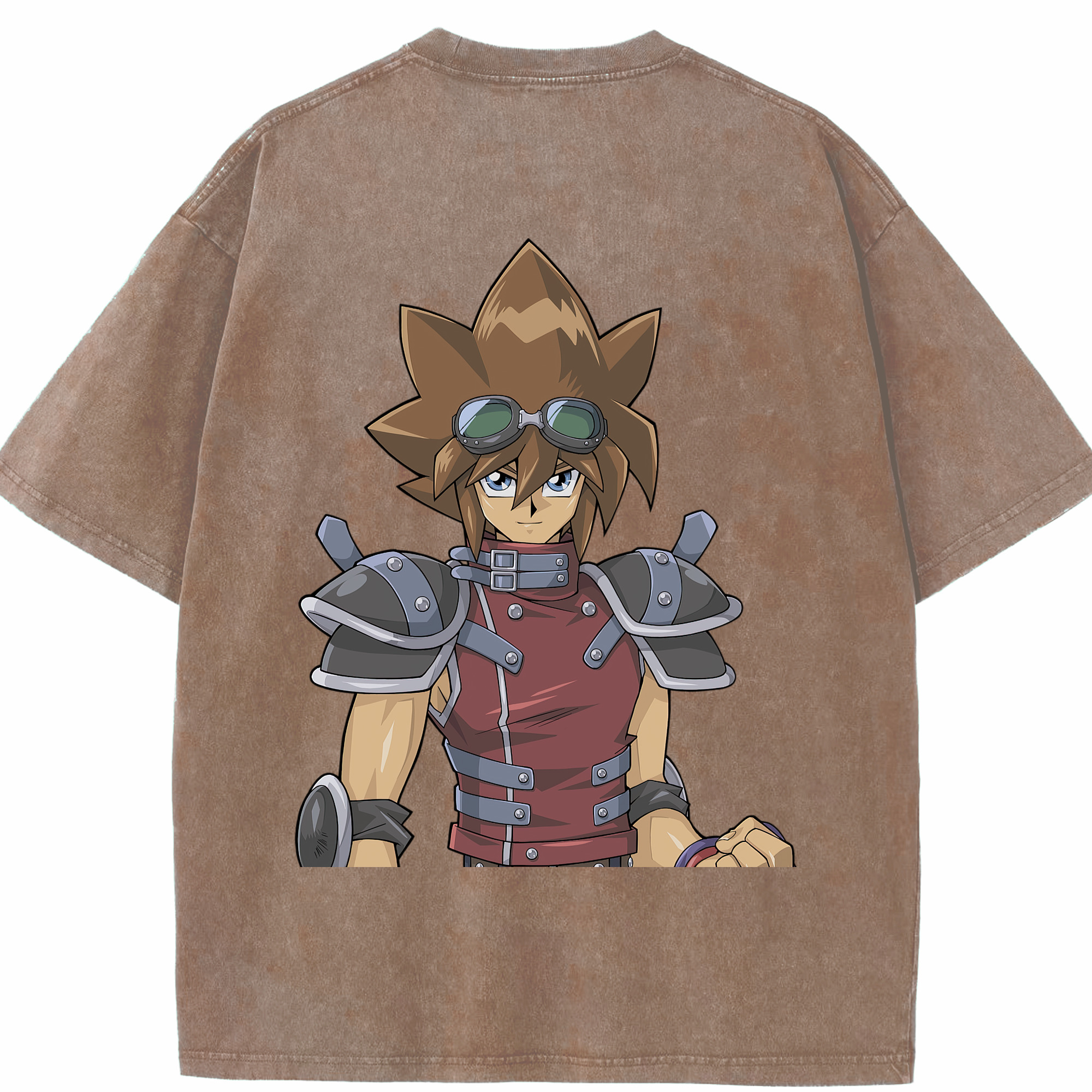 （画像用） 遊☆戯☆王 Yu-Gi-Oh! 綿100% ヴィンテージ風 半袖Tシャツ（背面プリント）