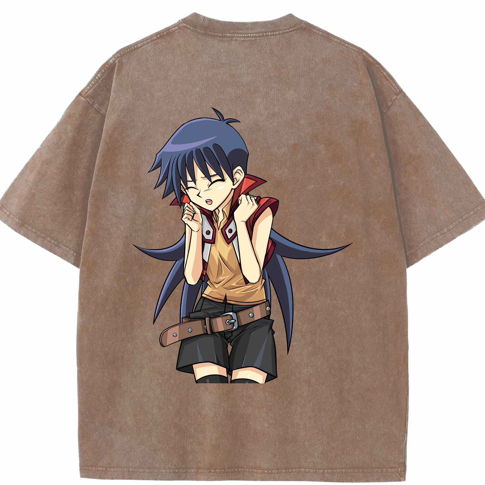 （画像用） 遊☆戯☆王 Yu-Gi-Oh! 綿100% ヴィンテージ風 半袖Tシャツ（背面プリント）