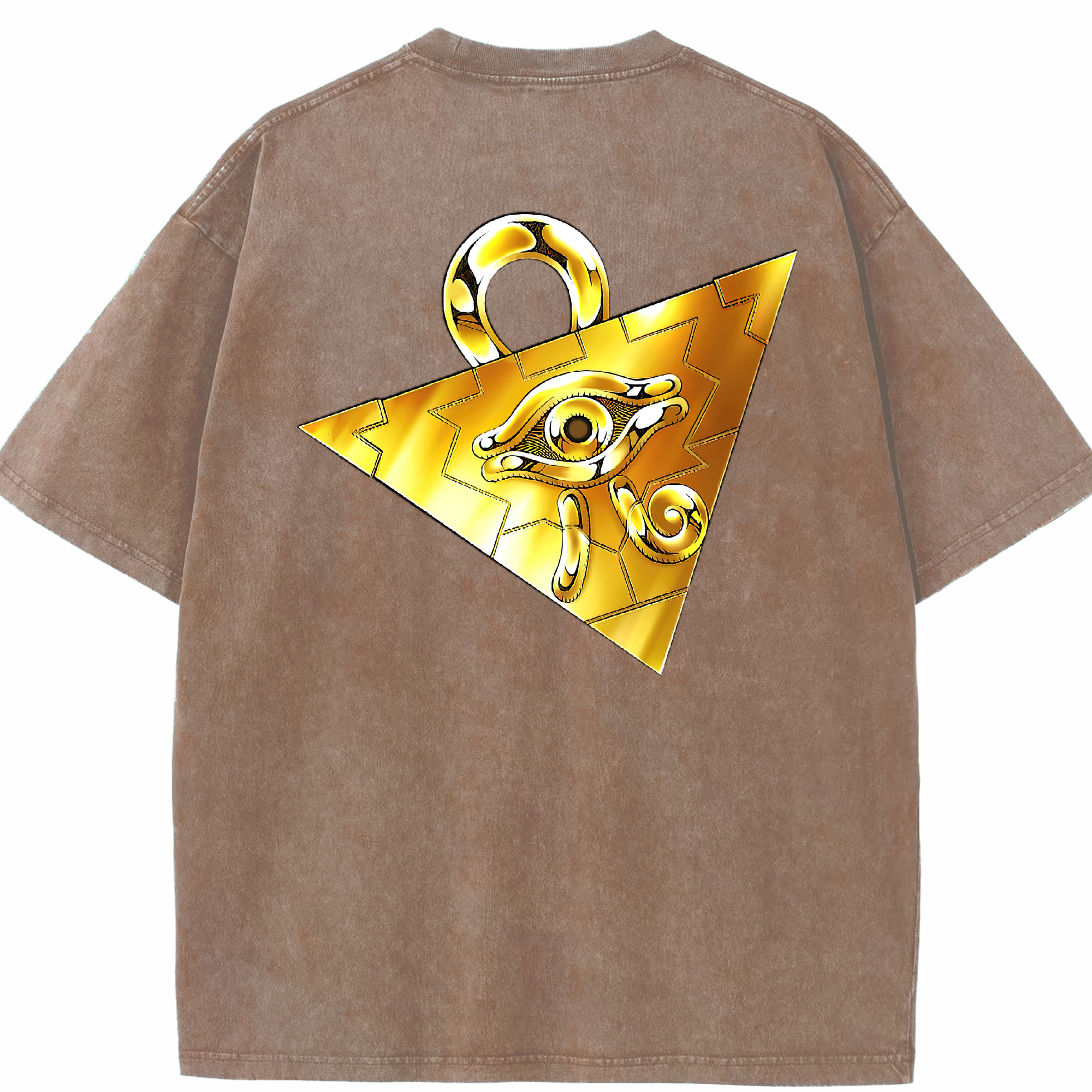 （画像用） 遊☆戯☆王 Yu-Gi-Oh! 綿100% ヴィンテージ風 半袖Tシャツ（背面プリント）