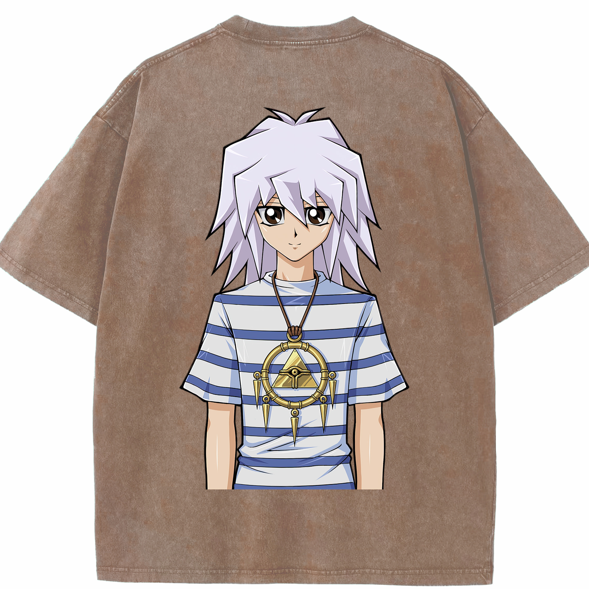（画像用） 遊☆戯☆王 Yu-Gi-Oh! 綿100% ヴィンテージ風 半袖Tシャツ（背面プリント）
