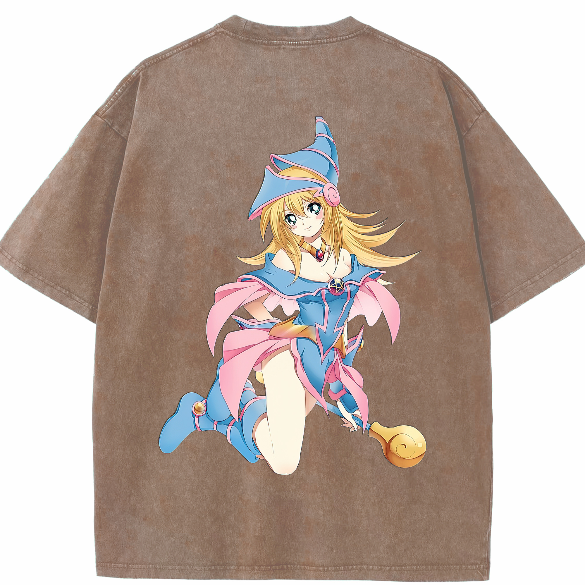 （画像用） 遊☆戯☆王 Yu-Gi-Oh! 綿100% ヴィンテージ風 半袖Tシャツ（背面プリント）