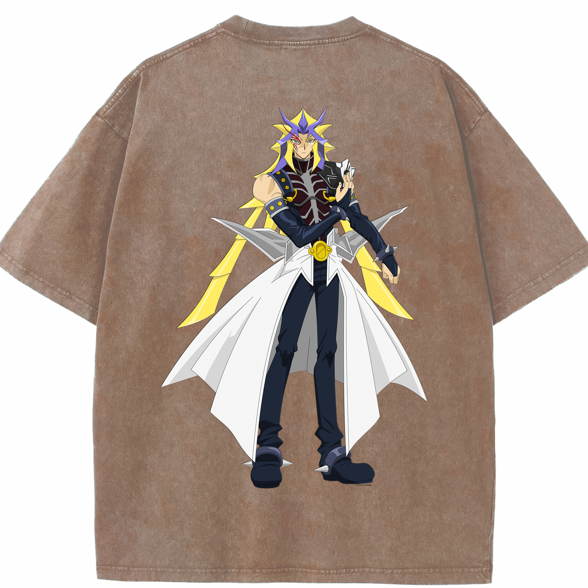 （画像用） 遊☆戯☆王 Yu-Gi-Oh! 綿100% ヴィンテージ風 半袖Tシャツ（背面プリント）