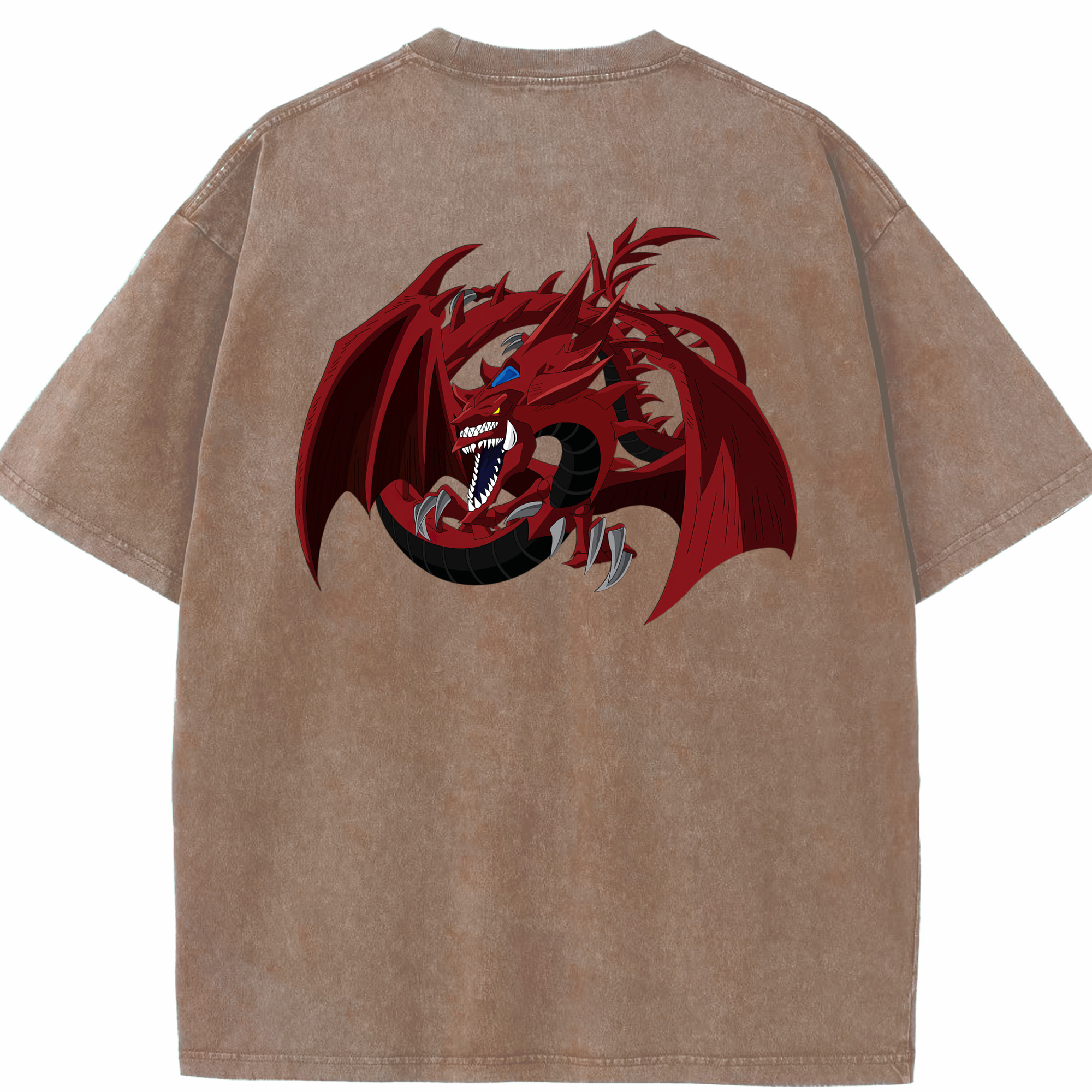 （画像用） 遊☆戯☆王 Yu-Gi-Oh! 綿100% ヴィンテージ風 半袖Tシャツ（背面プリント）