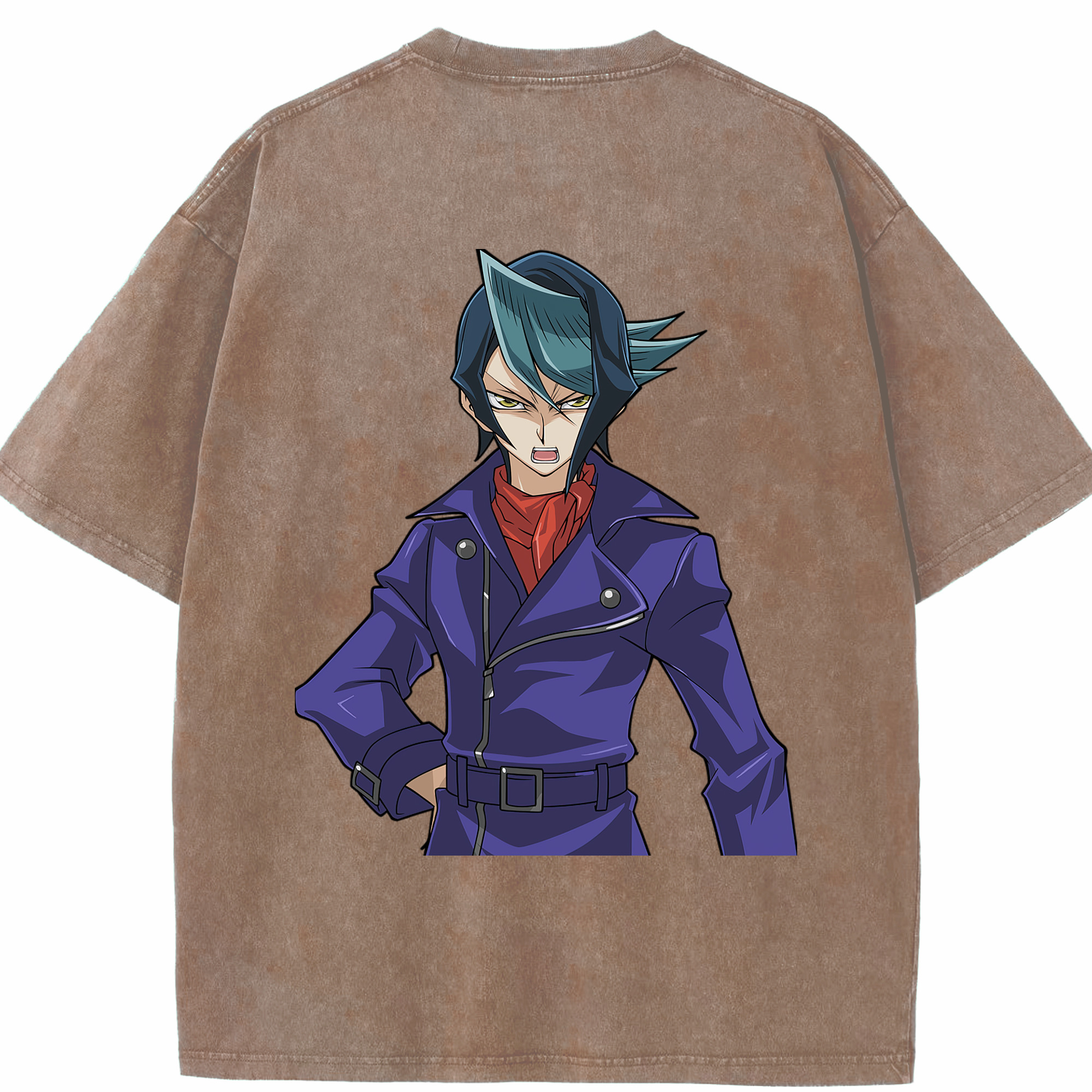 （画像用） 遊☆戯☆王 Yu-Gi-Oh! 綿100% ヴィンテージ風 半袖Tシャツ（背面プリント）