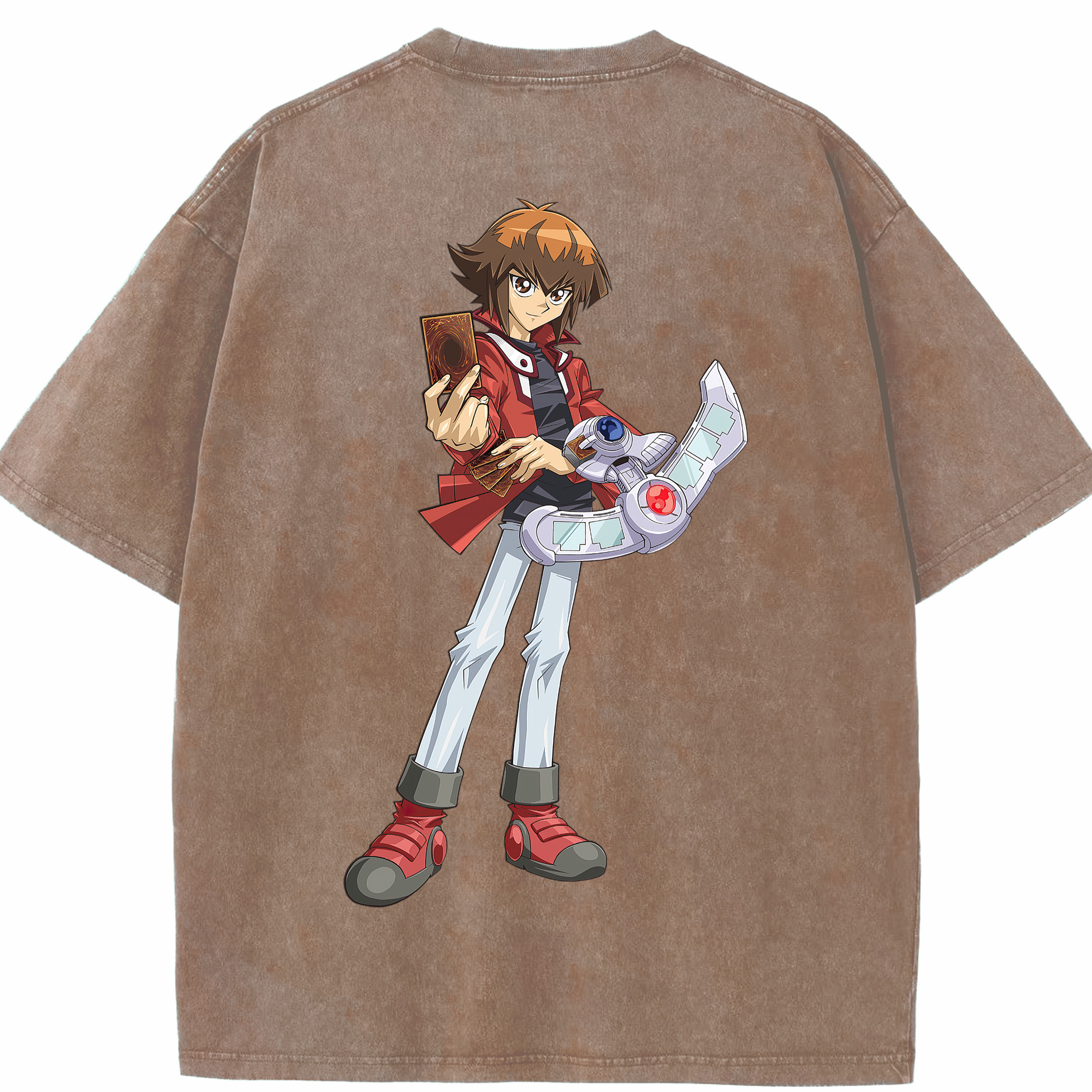 （画像用） 遊☆戯☆王 Yu-Gi-Oh! 綿100% ヴィンテージ風 半袖Tシャツ（背面プリント）