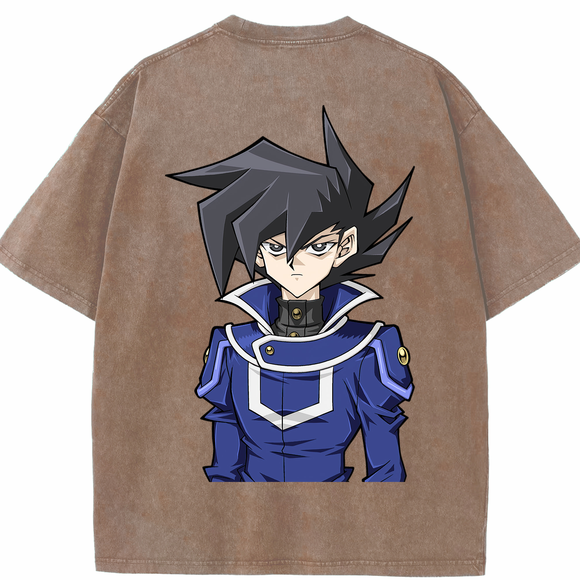 （画像用） 遊☆戯☆王 Yu-Gi-Oh! 綿100% ヴィンテージ風 半袖Tシャツ（背面プリント）