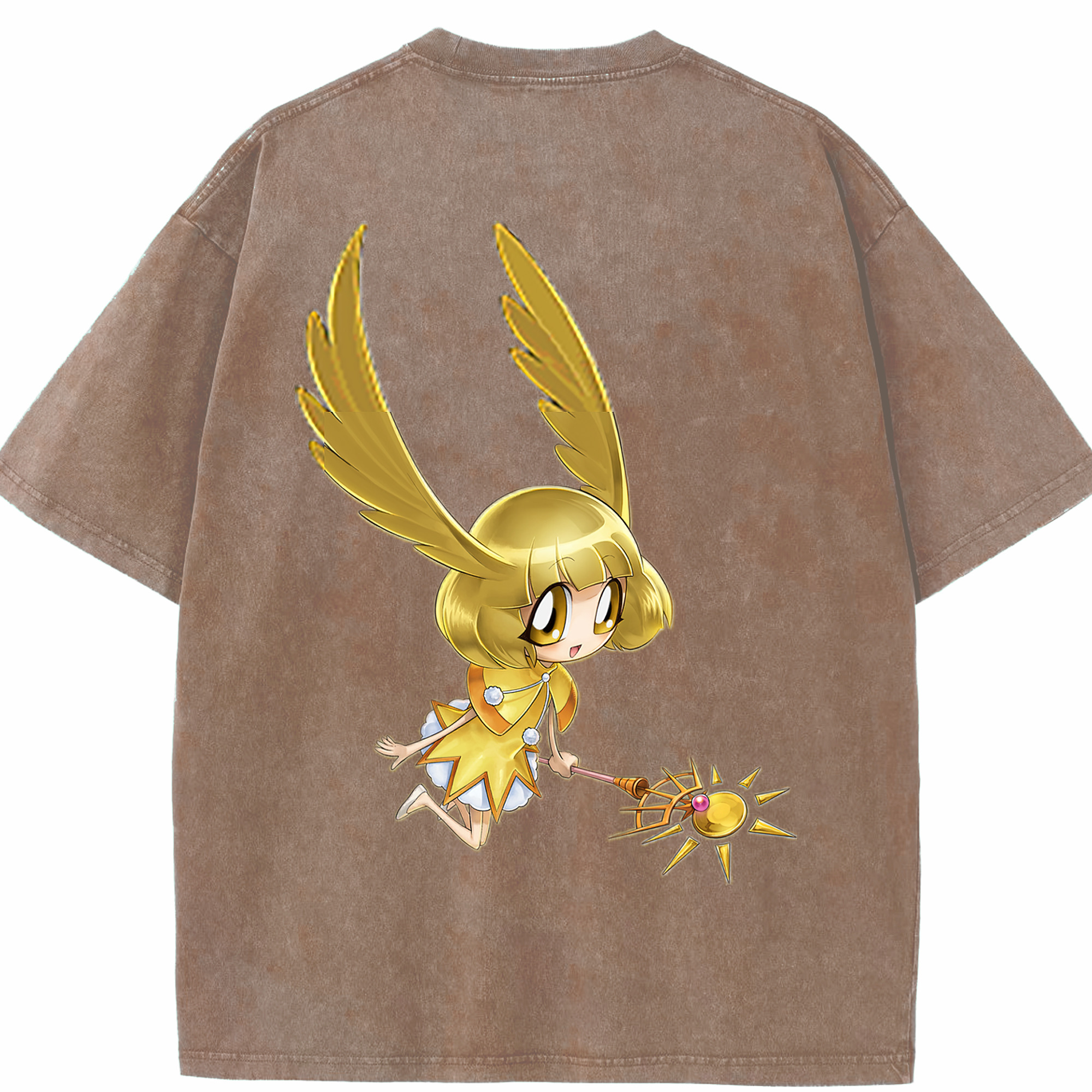 （画像用） 遊☆戯☆王 Yu-Gi-Oh! 綿100% ヴィンテージ風 半袖Tシャツ（背面プリント）