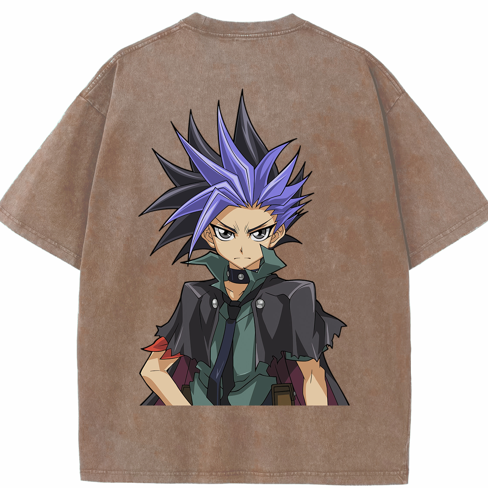 （画像用） 遊☆戯☆王 Yu-Gi-Oh! 綿100% ヴィンテージ風 半袖Tシャツ（背面プリント）