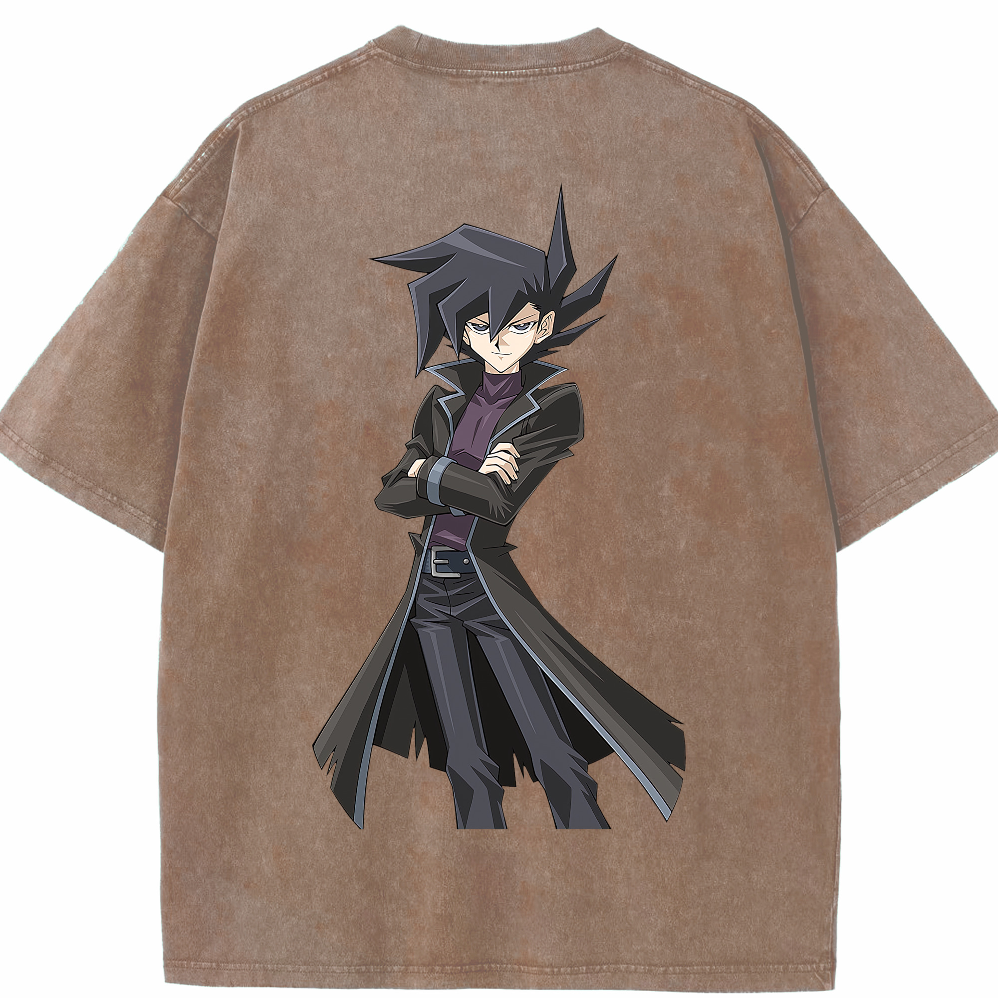 （画像用） 遊☆戯☆王 Yu-Gi-Oh! 綿100% ヴィンテージ風 半袖Tシャツ（背面プリント）