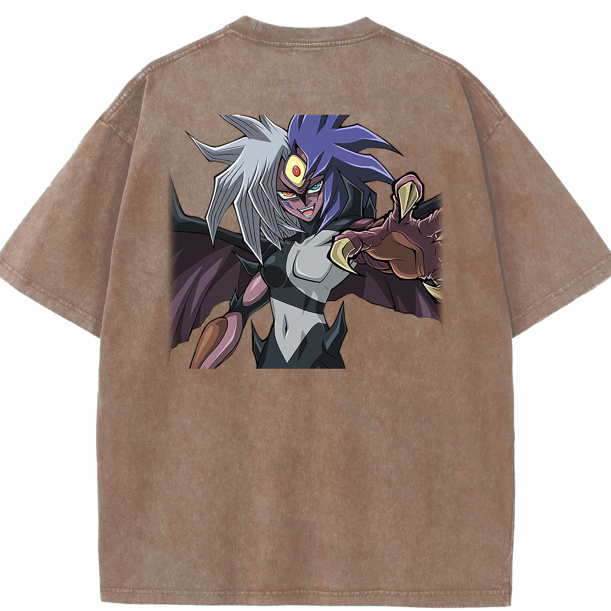 （画像用） 遊☆戯☆王 Yu-Gi-Oh! 綿100% ヴィンテージ風 半袖Tシャツ（背面プリント）