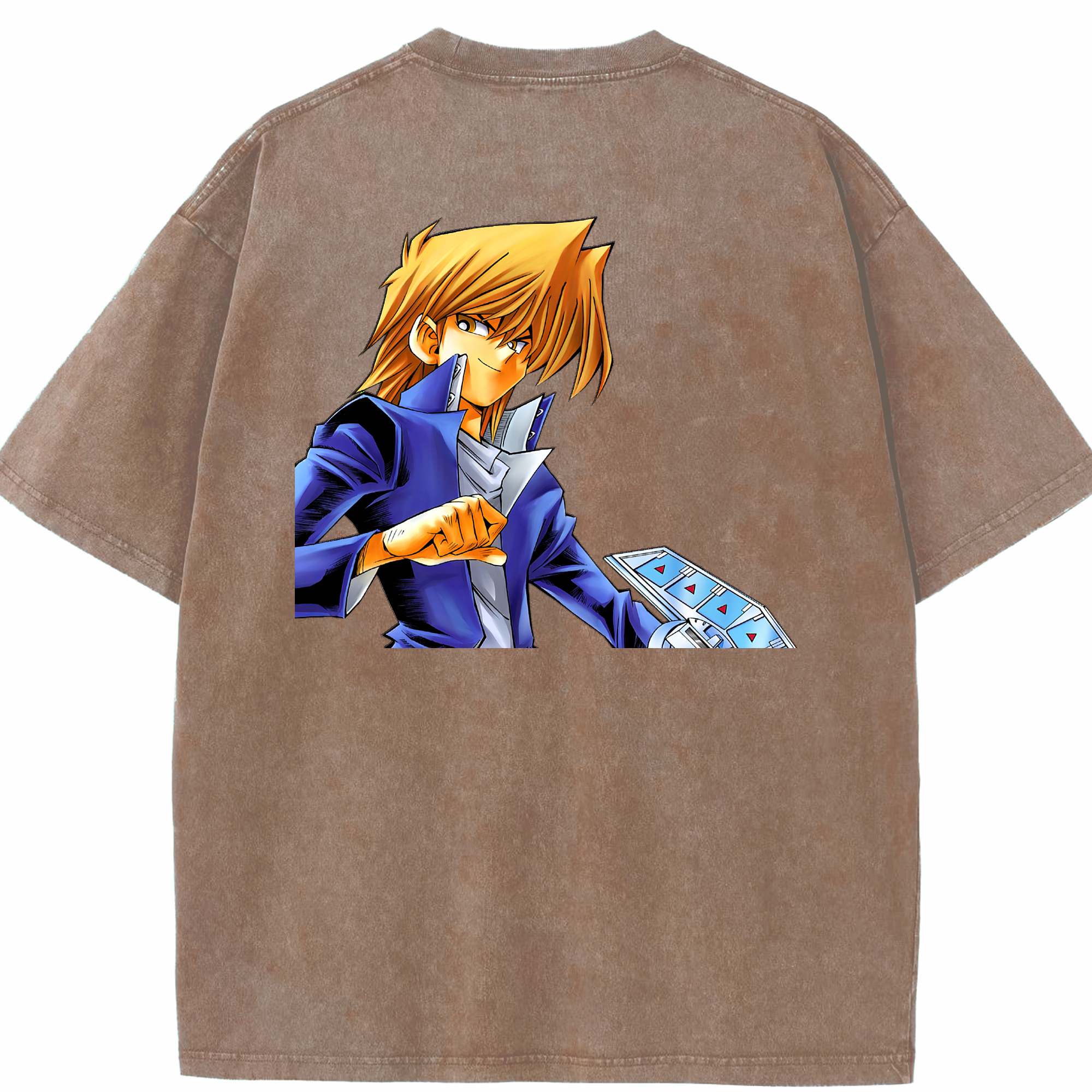 （画像用） 遊☆戯☆王 Yu-Gi-Oh! 綿100% ヴィンテージ風 半袖Tシャツ（背面プリント）