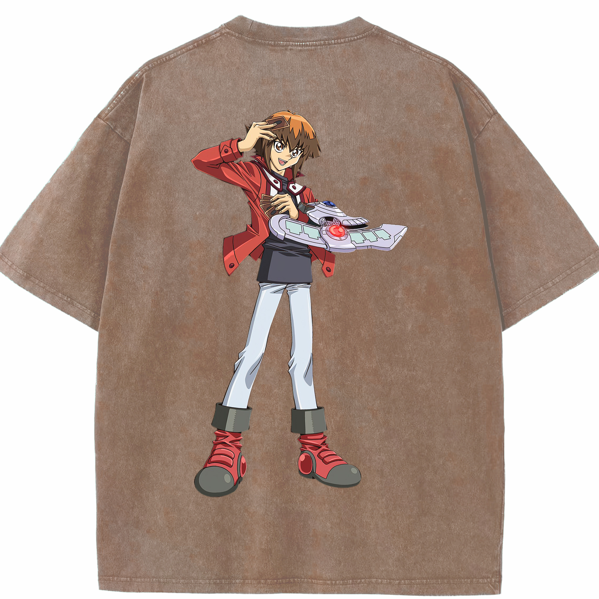 （画像用） 遊☆戯☆王 Yu-Gi-Oh! 綿100% ヴィンテージ風 半袖Tシャツ（背面プリント）