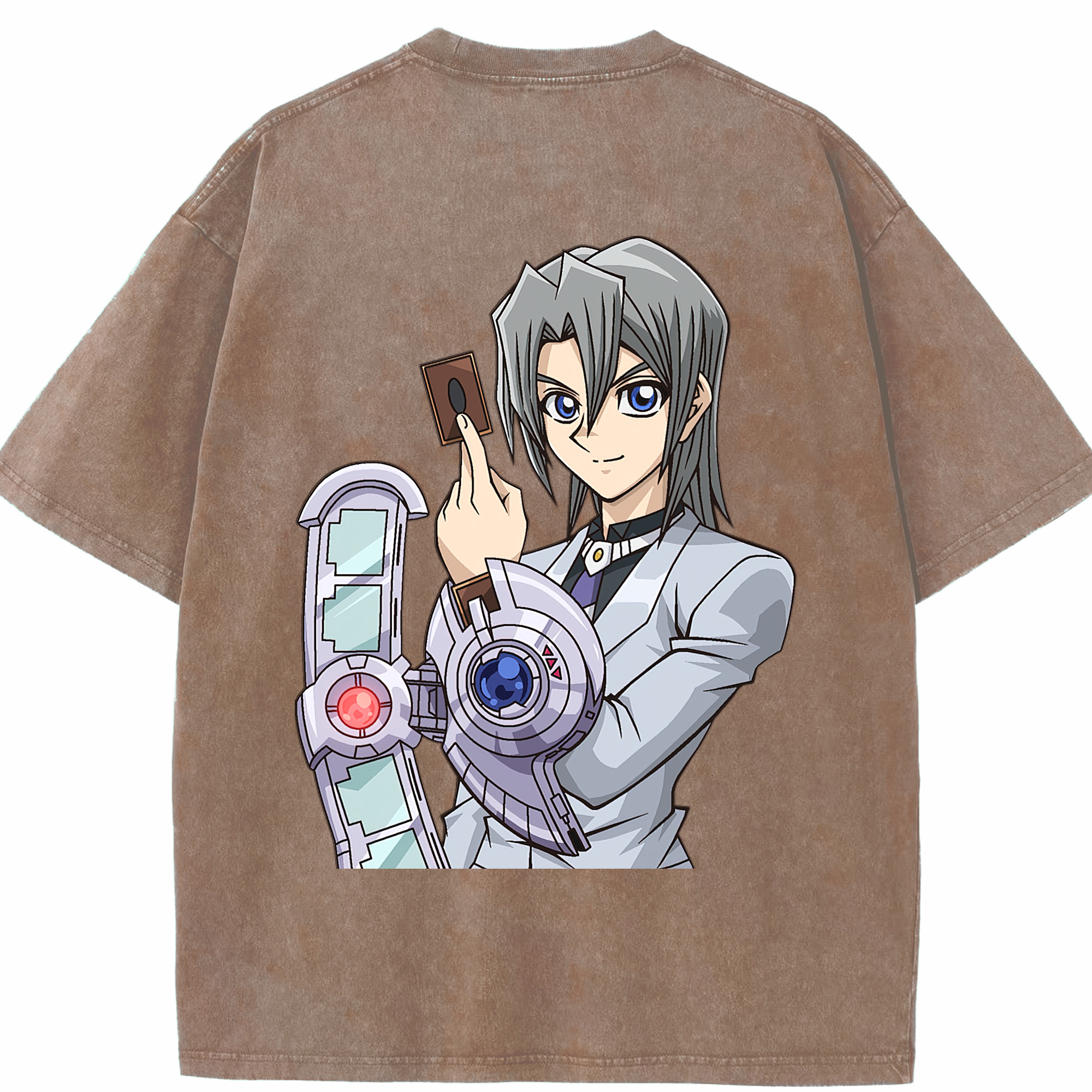 （画像用） 遊☆戯☆王 Yu-Gi-Oh! 綿100% ヴィンテージ風 半袖Tシャツ（背面プリント）