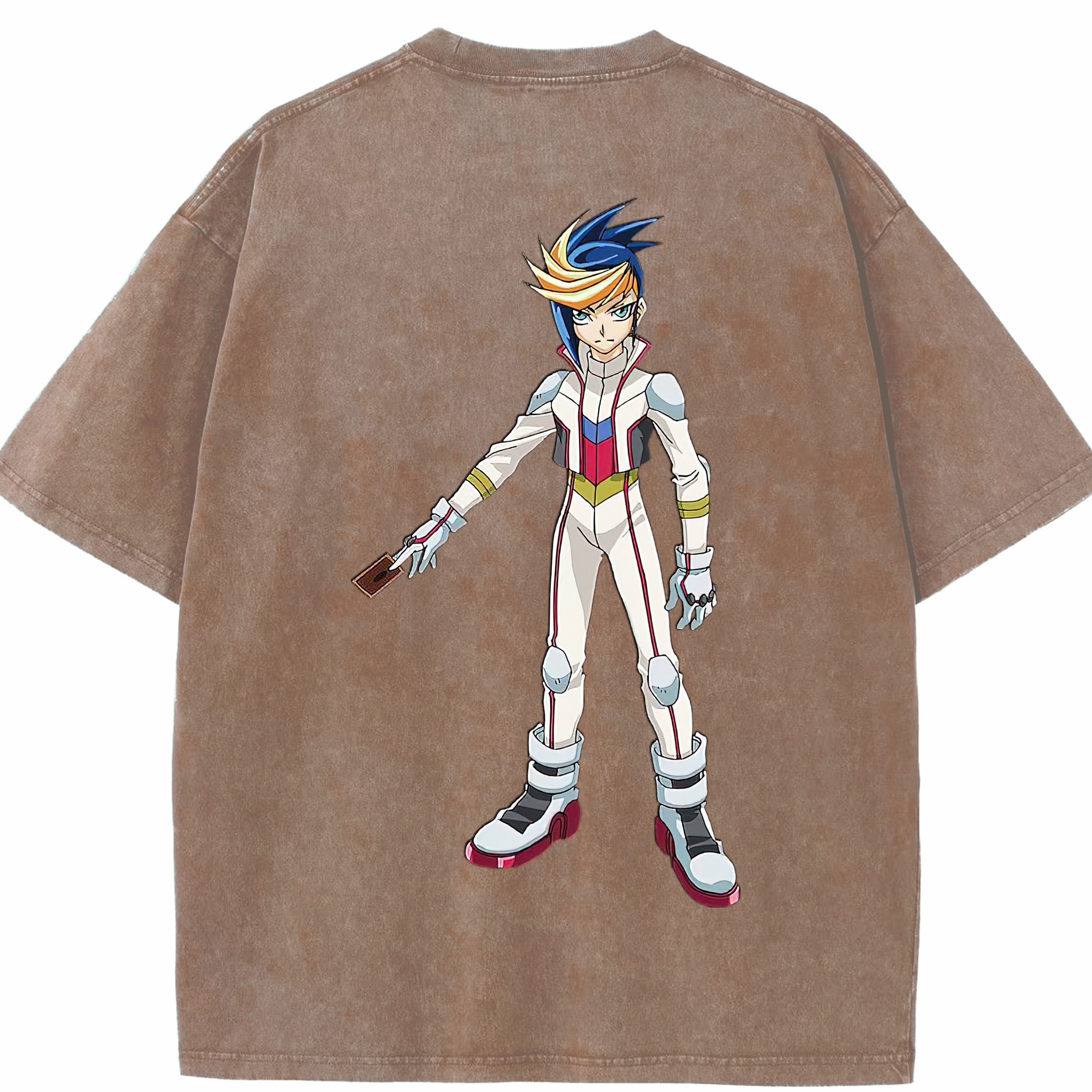 （画像用） 遊☆戯☆王 Yu-Gi-Oh! 綿100% ヴィンテージ風 半袖Tシャツ（背面プリント）