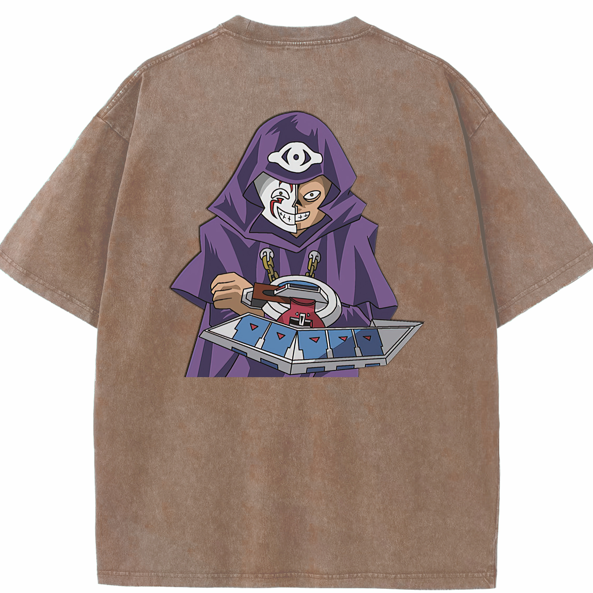 （画像用） 遊☆戯☆王 Yu-Gi-Oh! 綿100% ヴィンテージ風 半袖Tシャツ（背面プリント）