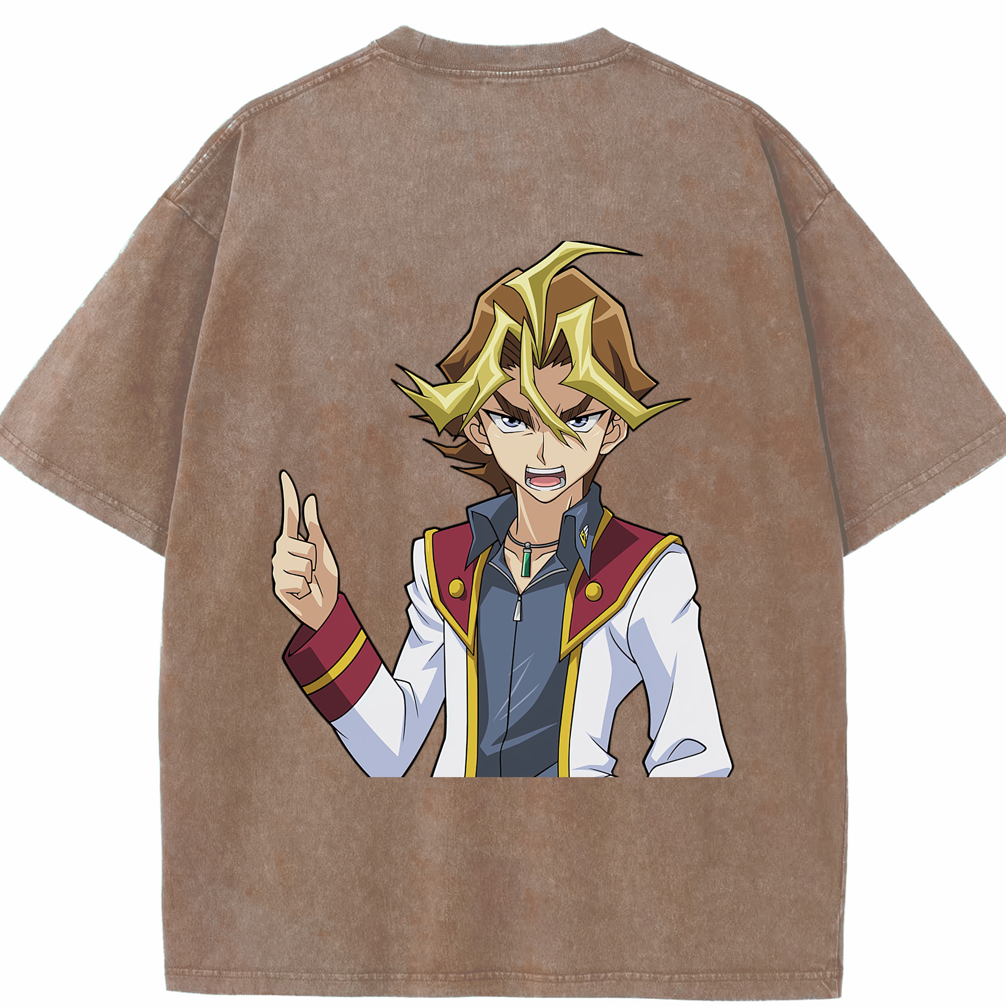 （画像用） 遊☆戯☆王 Yu-Gi-Oh! 綿100% ヴィンテージ風 半袖Tシャツ（背面プリント）