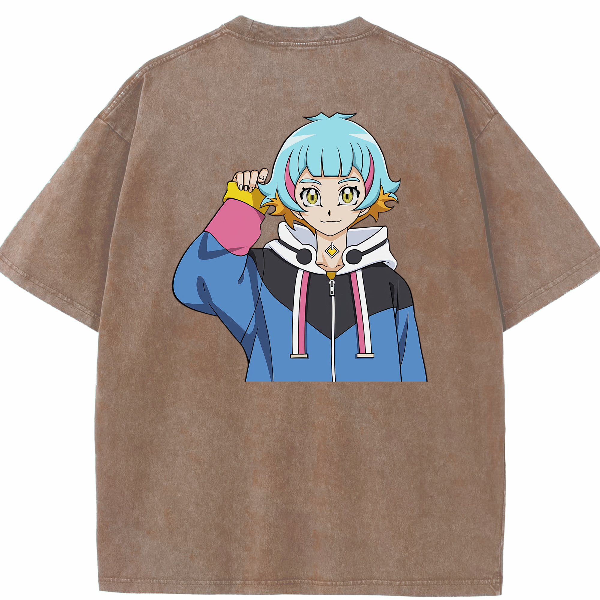 （画像用） 遊☆戯☆王 Yu-Gi-Oh! 綿100% ヴィンテージ風 半袖Tシャツ（背面プリント）