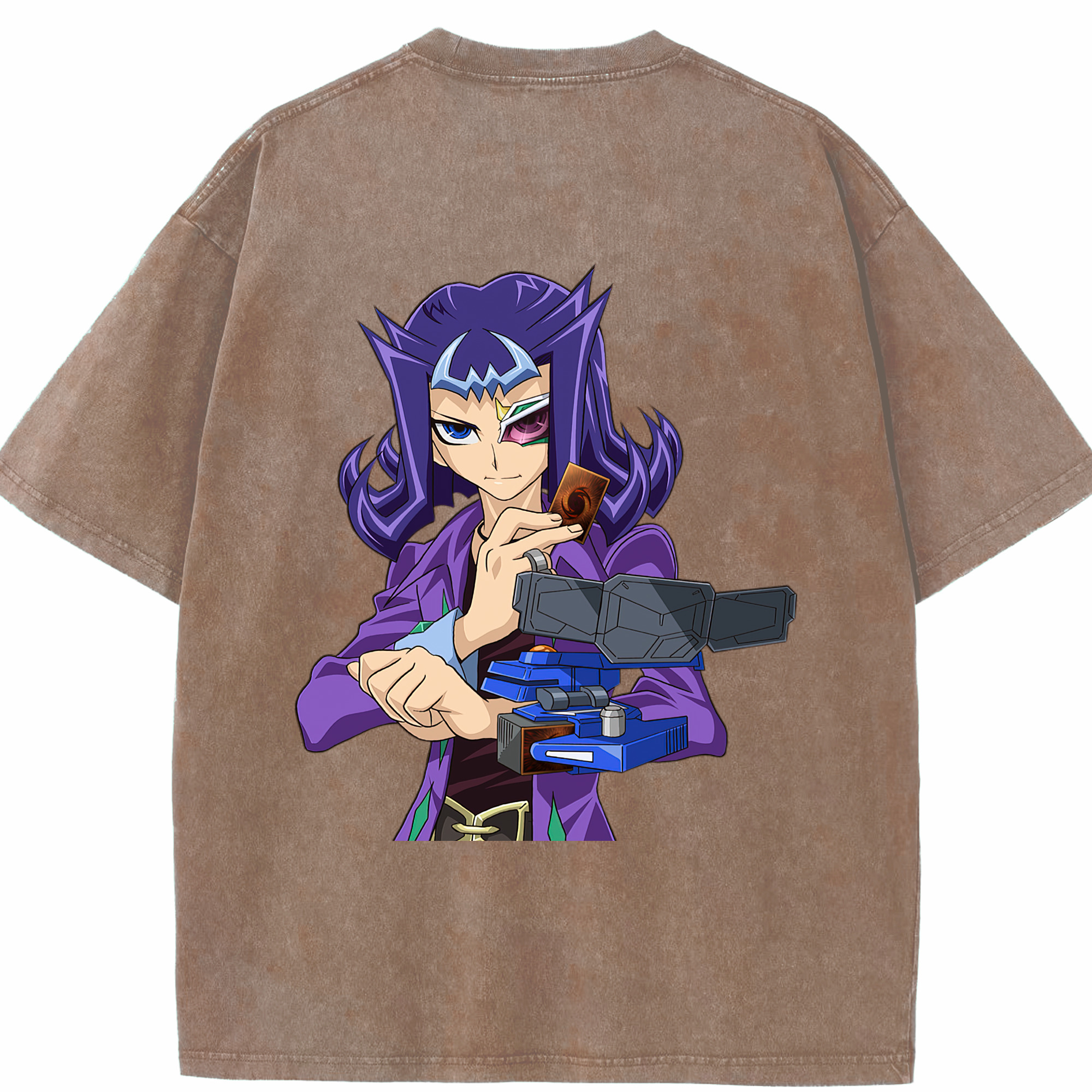 （画像用） 遊☆戯☆王 Yu-Gi-Oh! 綿100% ヴィンテージ風 半袖Tシャツ（背面プリント）