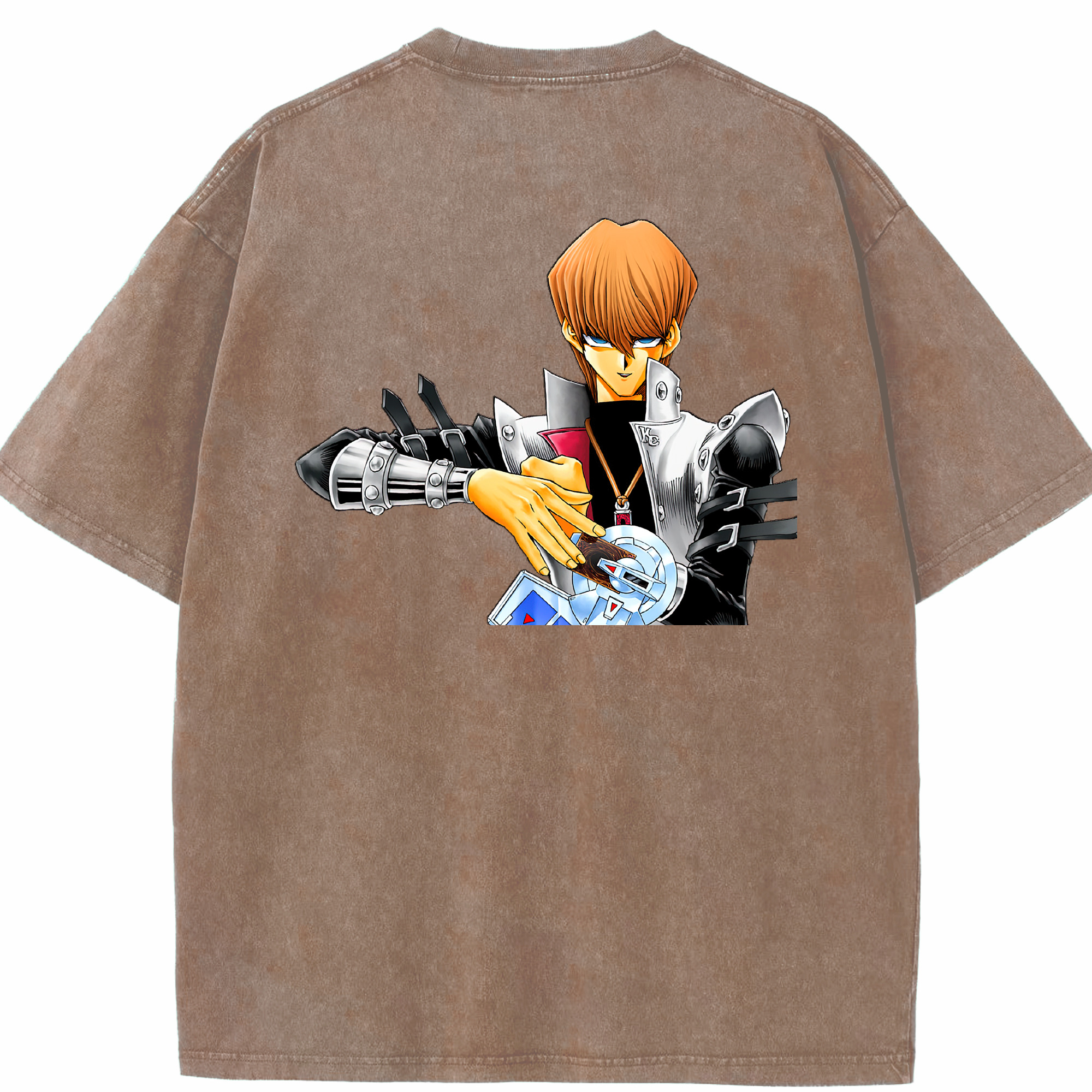 （画像用） 遊☆戯☆王 Yu-Gi-Oh! 綿100% ヴィンテージ風 半袖Tシャツ（背面プリント）