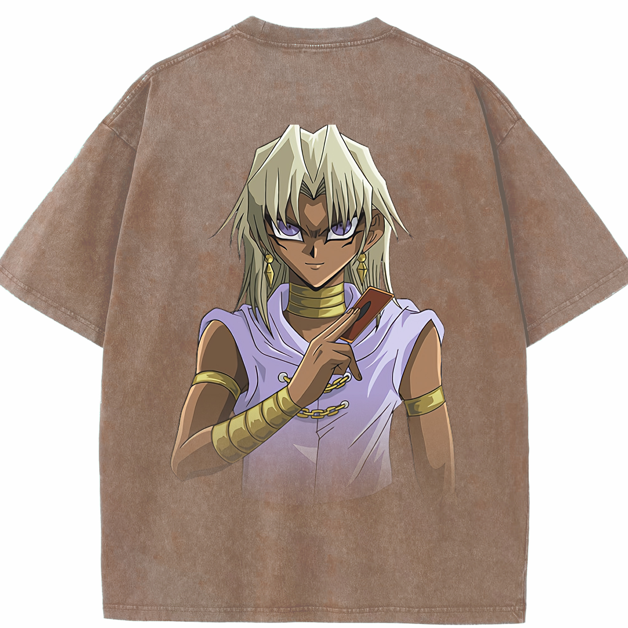 （画像用） 遊☆戯☆王 Yu-Gi-Oh! 綿100% ヴィンテージ風 半袖Tシャツ（背面プリント）