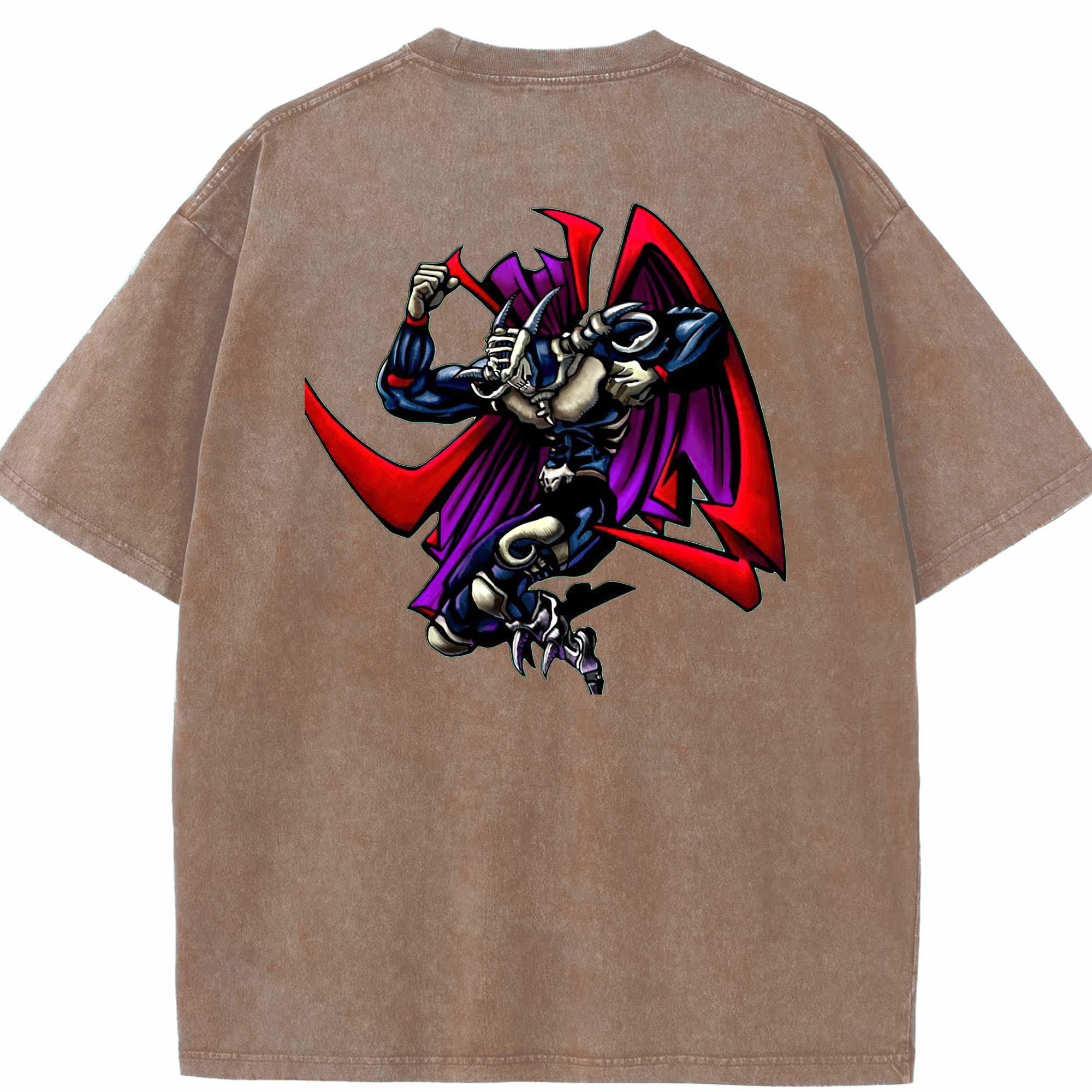 （画像用） 遊☆戯☆王 Yu-Gi-Oh! 綿100% ヴィンテージ風 半袖Tシャツ（背面プリント）