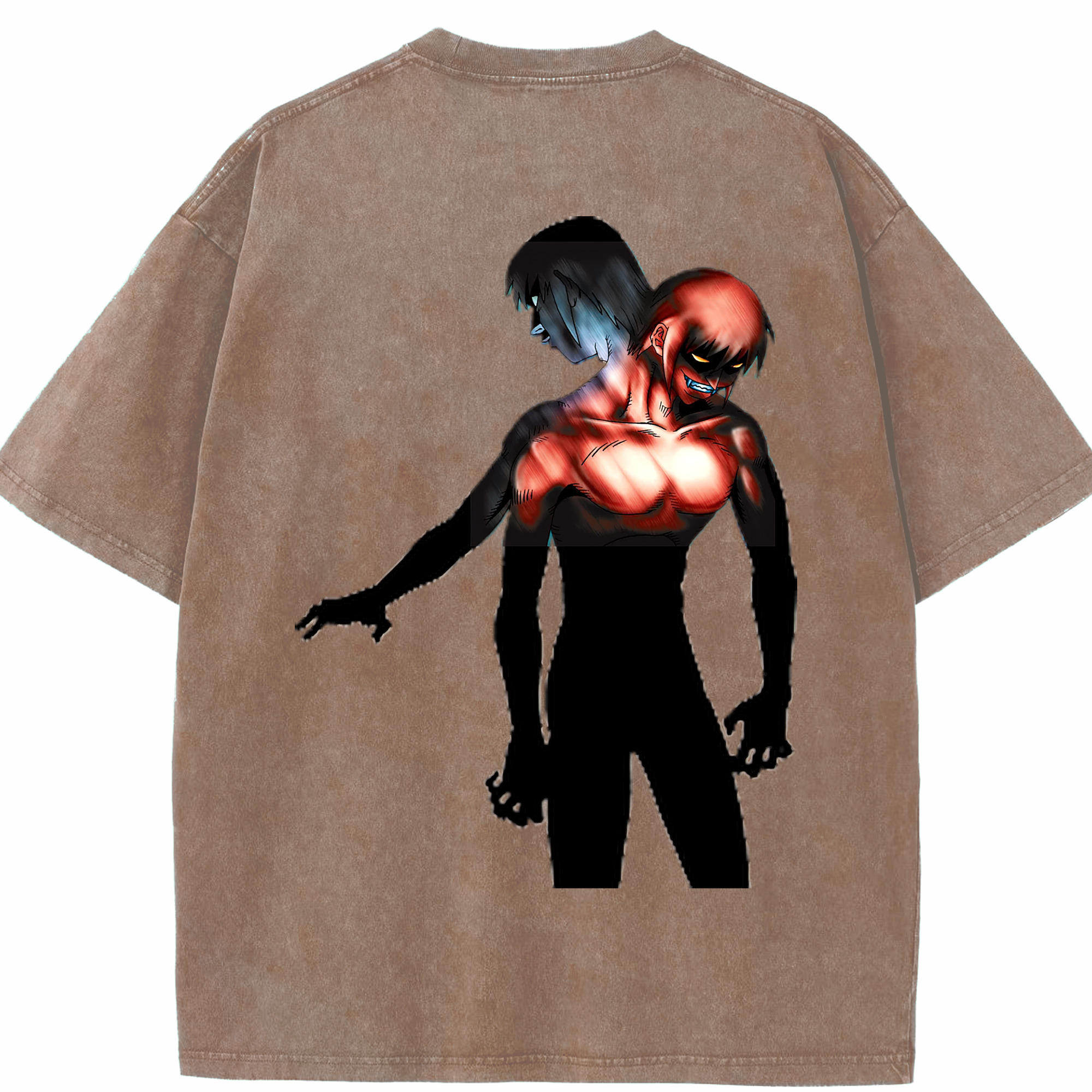 （画像用） 遊☆戯☆王 Yu-Gi-Oh! 綿100% ヴィンテージ風 半袖Tシャツ（背面プリント）