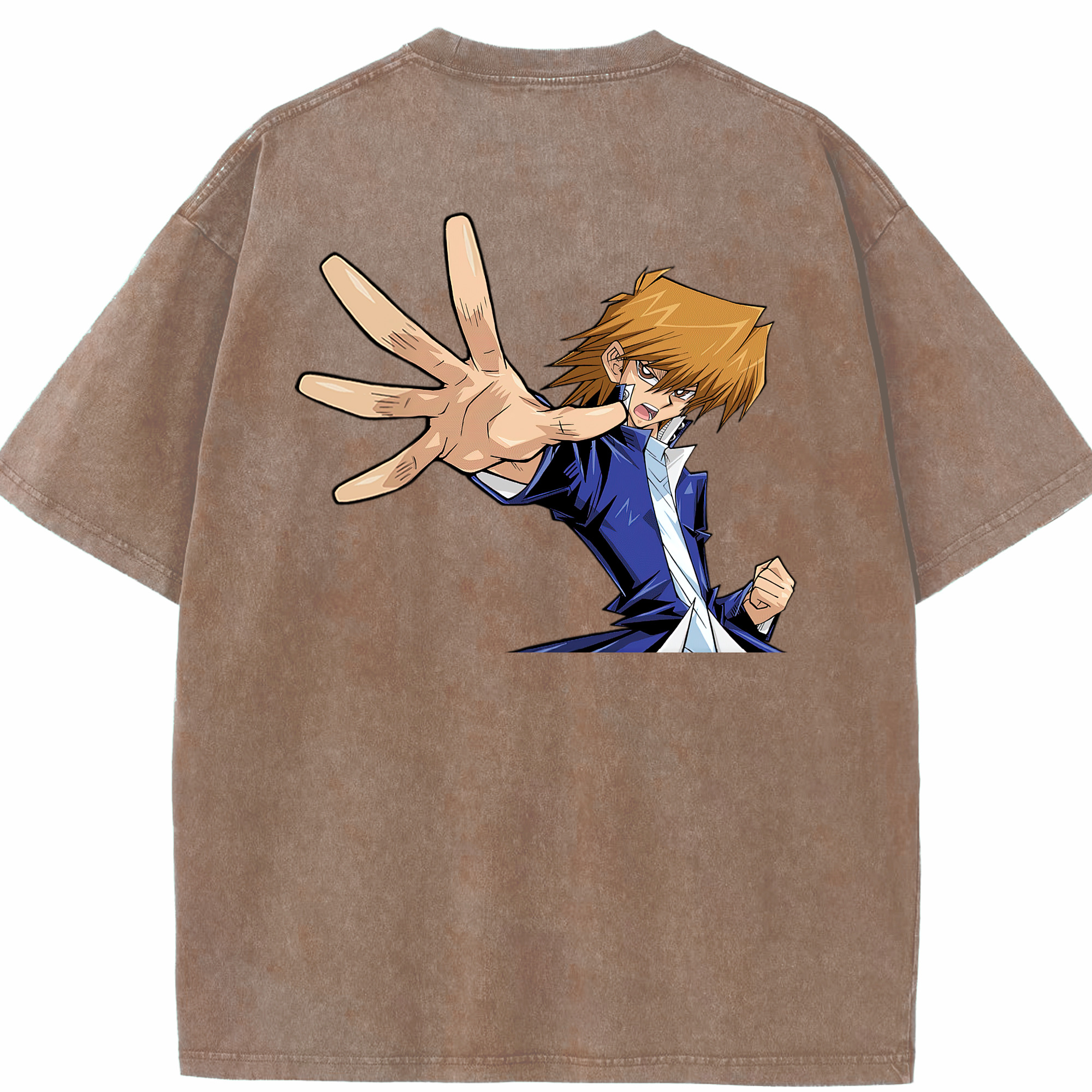 （画像用） 遊☆戯☆王 Yu-Gi-Oh! 綿100% ヴィンテージ風 半袖Tシャツ（背面プリント）