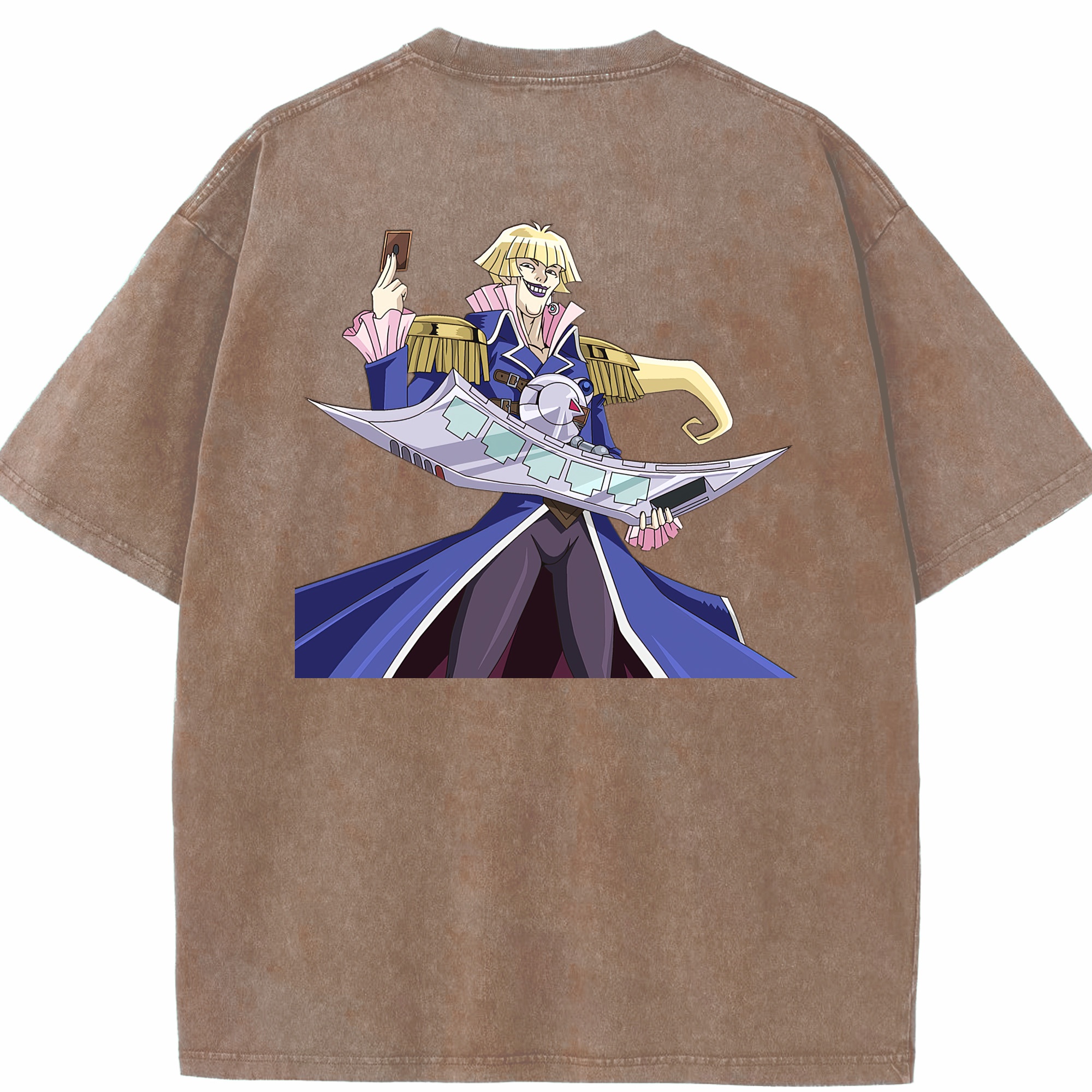 （画像用） 遊☆戯☆王 Yu-Gi-Oh! 綿100% ヴィンテージ風 半袖Tシャツ（背面プリント）