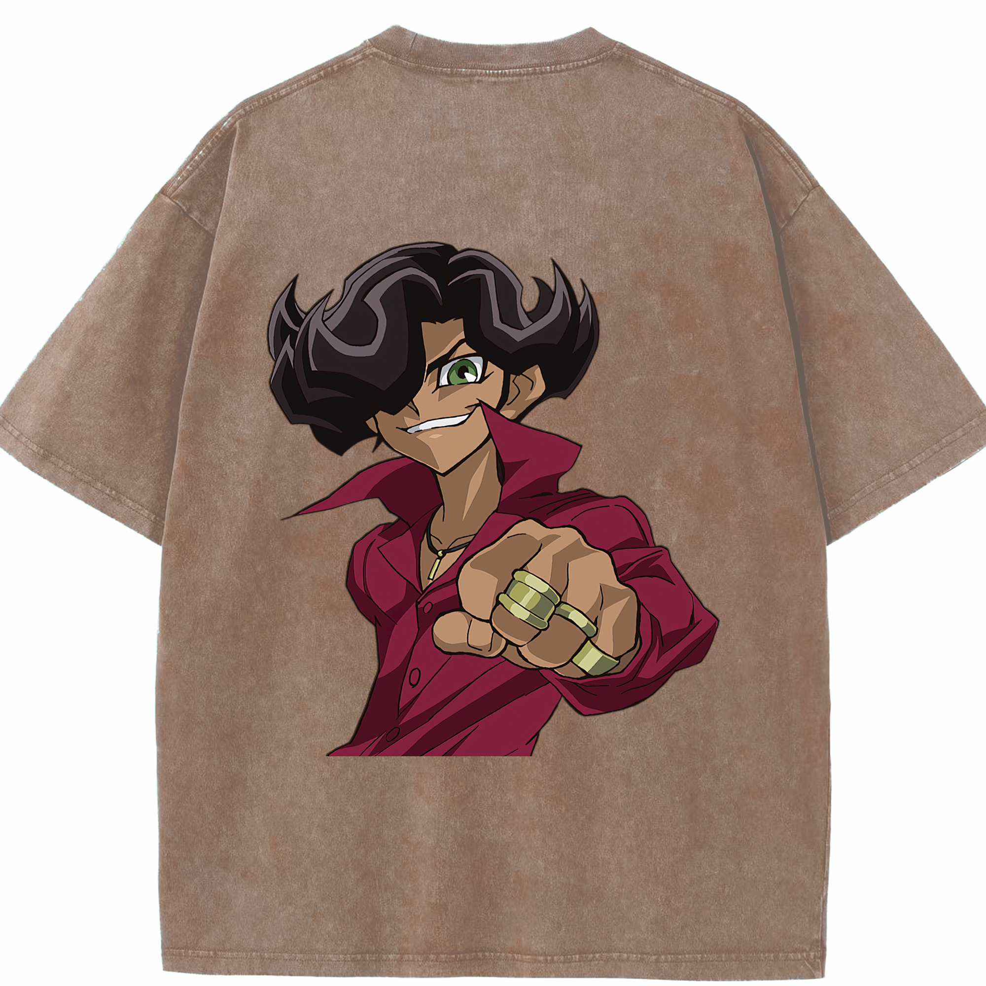 （画像用） 遊☆戯☆王 Yu-Gi-Oh! 綿100% ヴィンテージ風 半袖Tシャツ（背面プリント）