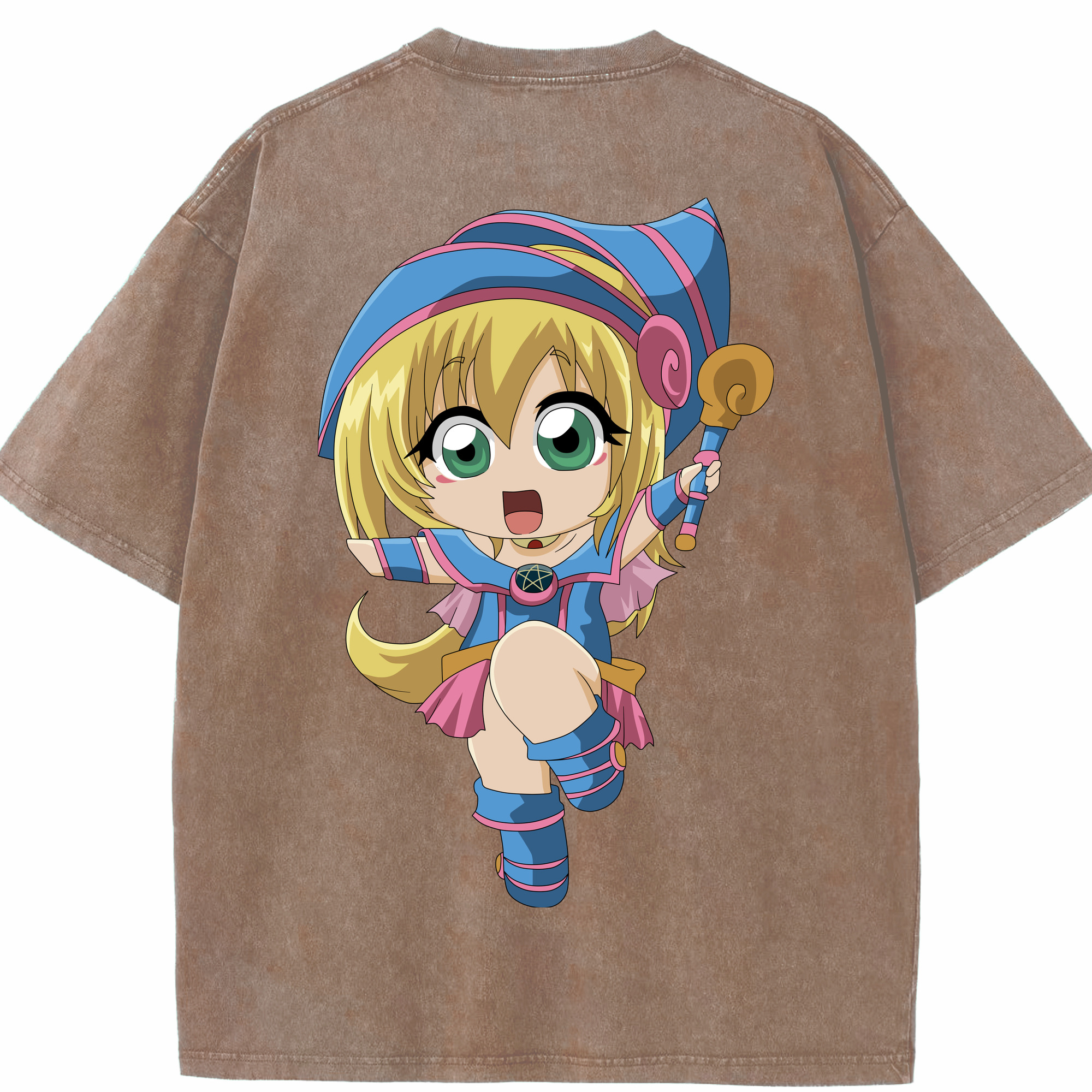 （画像用） 遊☆戯☆王 Yu-Gi-Oh! 綿100% ヴィンテージ風 半袖Tシャツ（背面プリント）