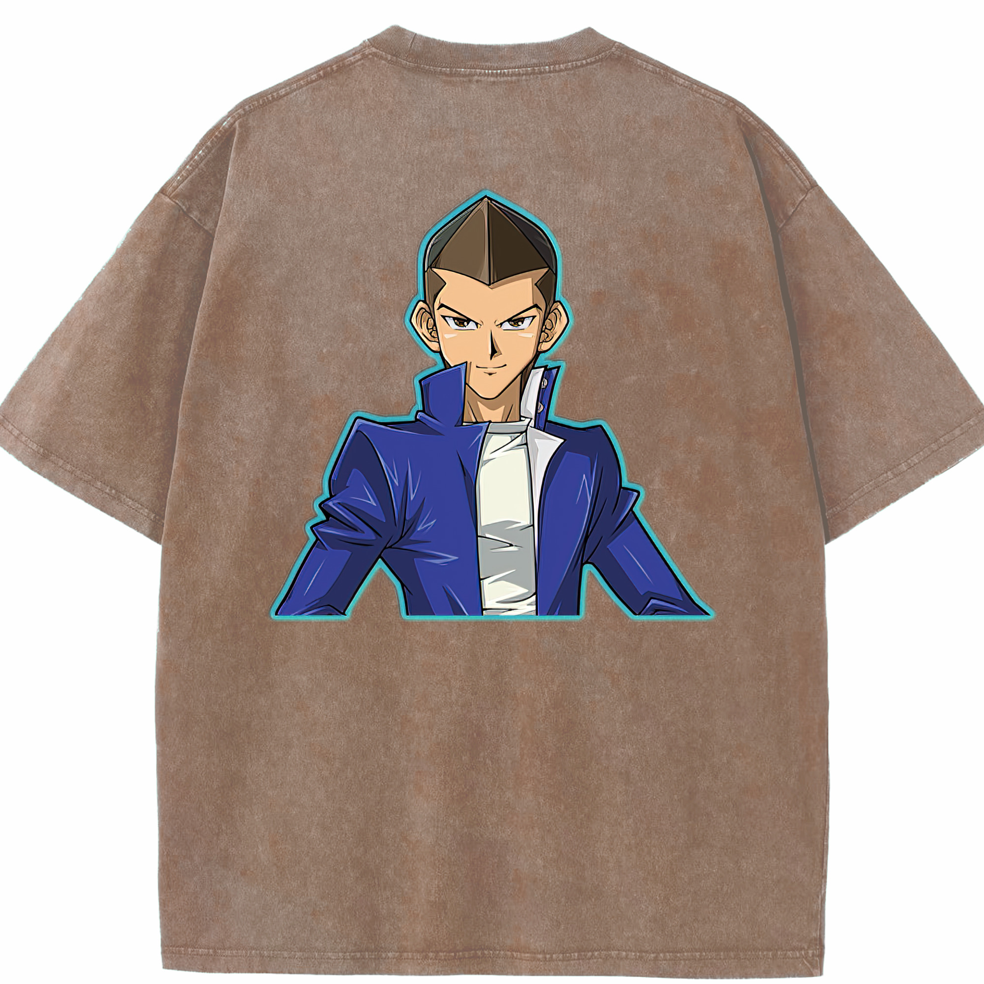 （画像用） 遊☆戯☆王 Yu-Gi-Oh! 綿100% ヴィンテージ風 半袖Tシャツ（背面プリント）