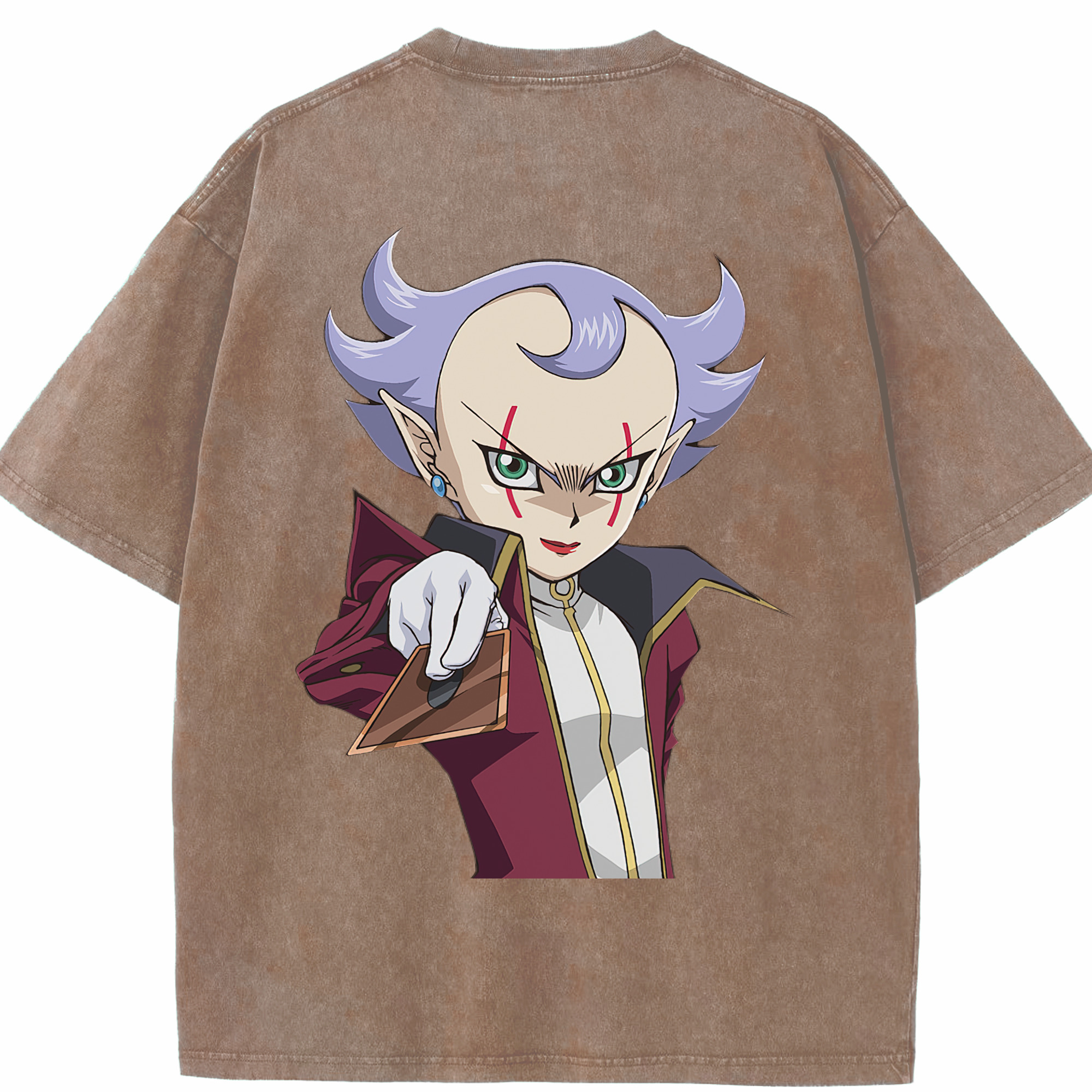 （画像用） 遊☆戯☆王 Yu-Gi-Oh! 綿100% ヴィンテージ風 半袖Tシャツ（背面プリント）