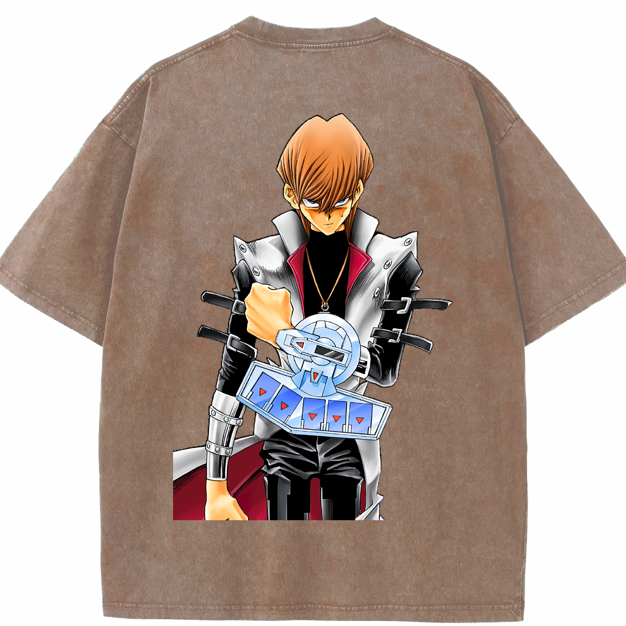 （画像用） 遊☆戯☆王 Yu-Gi-Oh! 綿100% ヴィンテージ風 半袖Tシャツ（背面プリント）