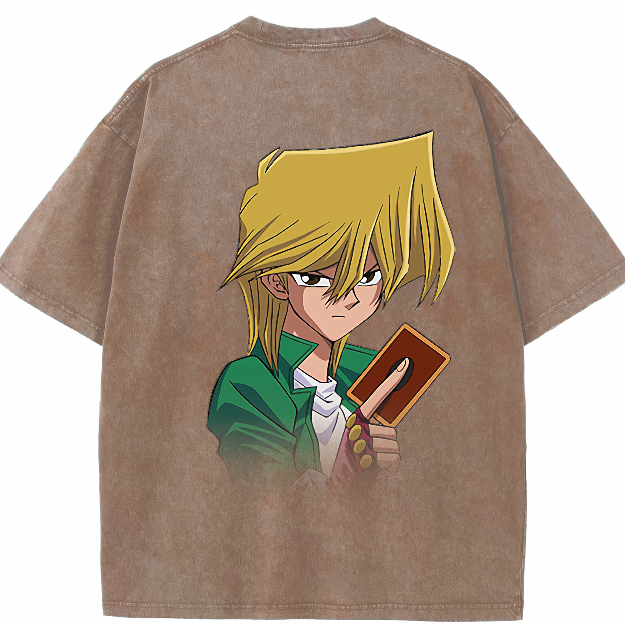 （画像用） 遊☆戯☆王 Yu-Gi-Oh! 綿100% ヴィンテージ風 半袖Tシャツ（背面プリント）