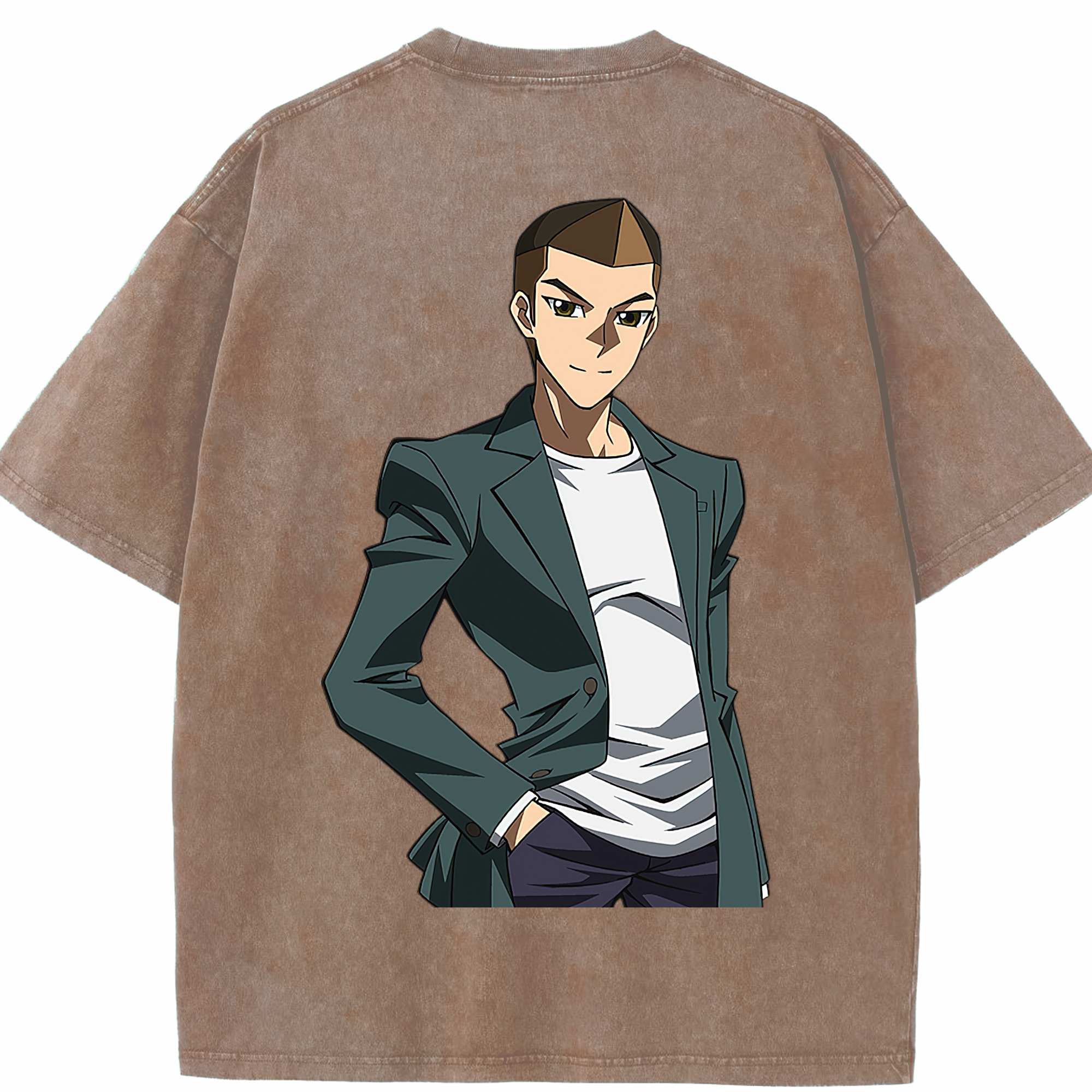 （画像用） 遊☆戯☆王 Yu-Gi-Oh! 綿100% ヴィンテージ風 半袖Tシャツ（背面プリント）