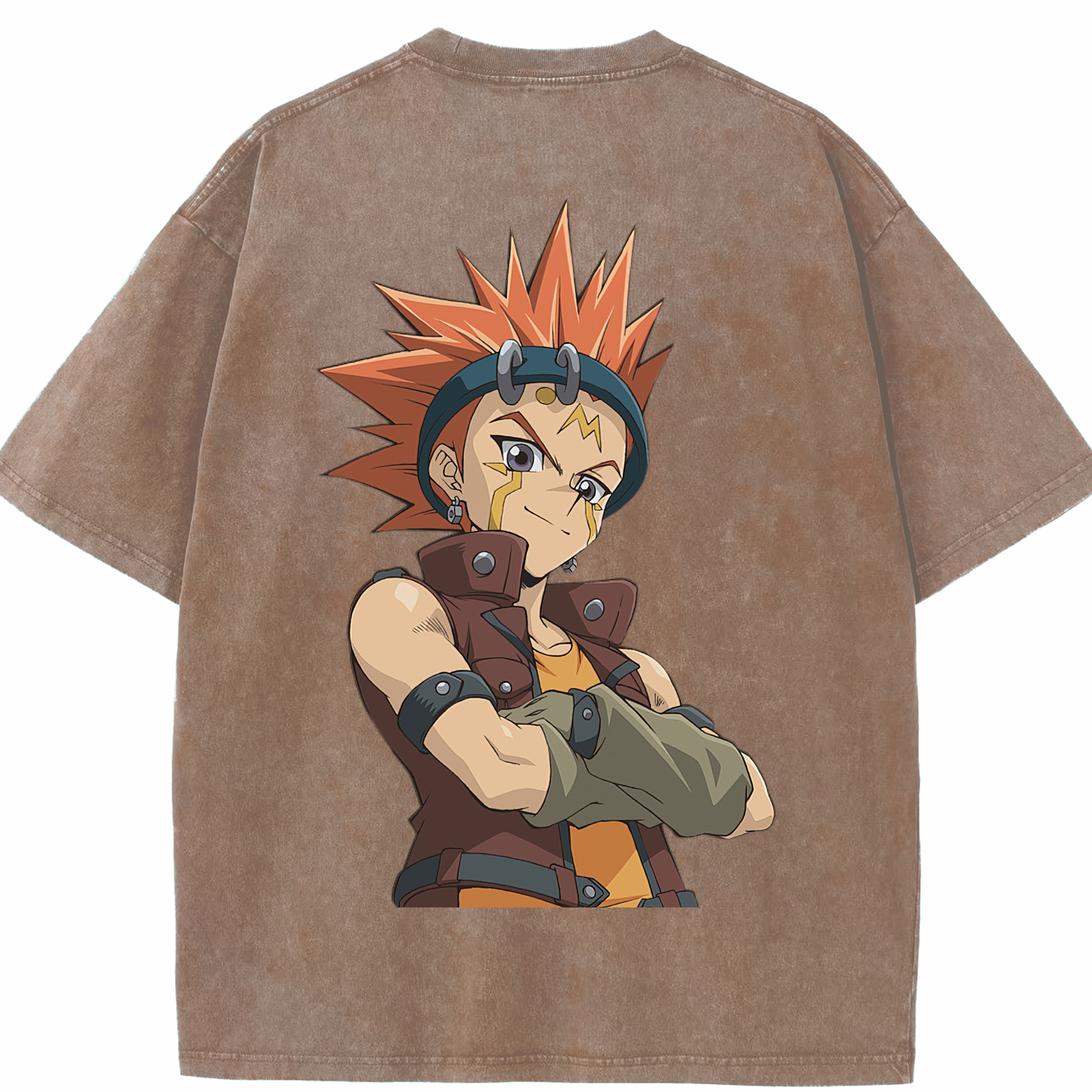 （画像用） 遊☆戯☆王 Yu-Gi-Oh! 綿100% ヴィンテージ風 半袖Tシャツ（背面プリント）