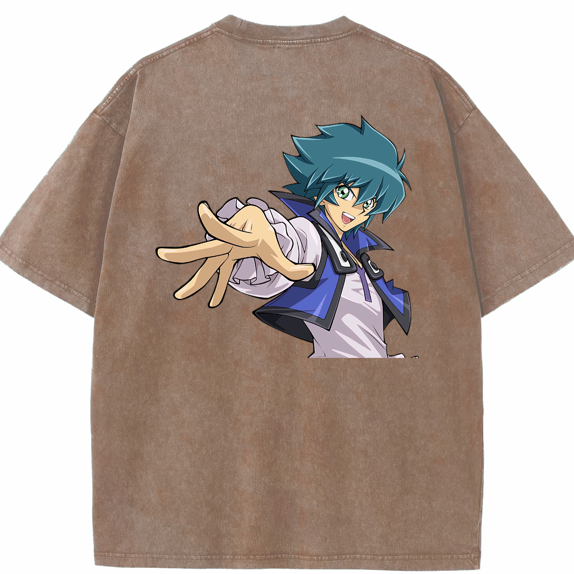 （画像用） 遊☆戯☆王 Yu-Gi-Oh! 綿100% ヴィンテージ風 半袖Tシャツ（背面プリント）