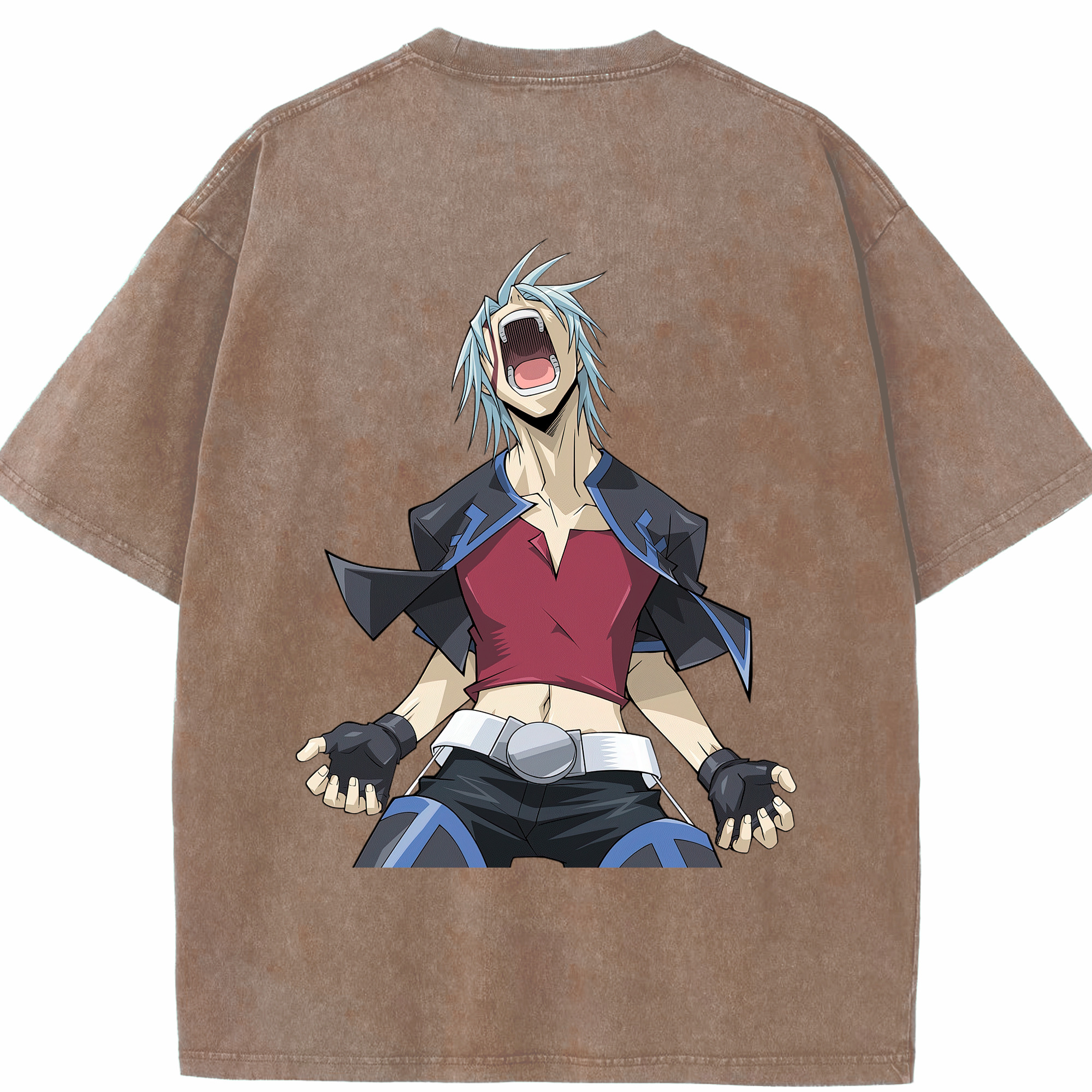 （画像用） 遊☆戯☆王 Yu-Gi-Oh! 綿100% ヴィンテージ風 半袖Tシャツ（背面プリント）