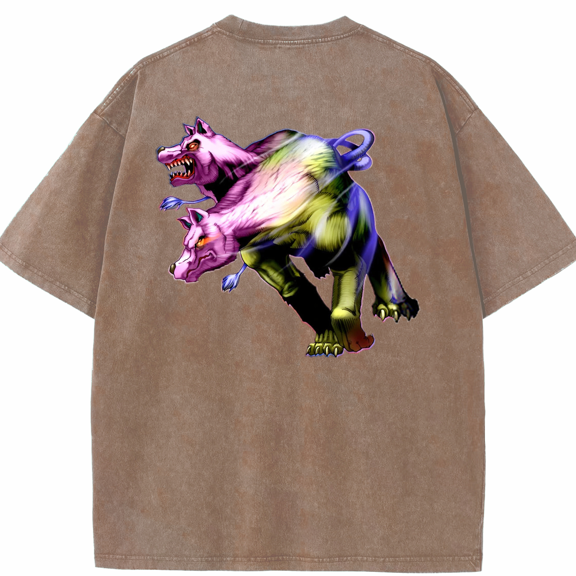 （画像用） 遊☆戯☆王 Yu-Gi-Oh! 綿100% ヴィンテージ風 半袖Tシャツ（背面プリント）