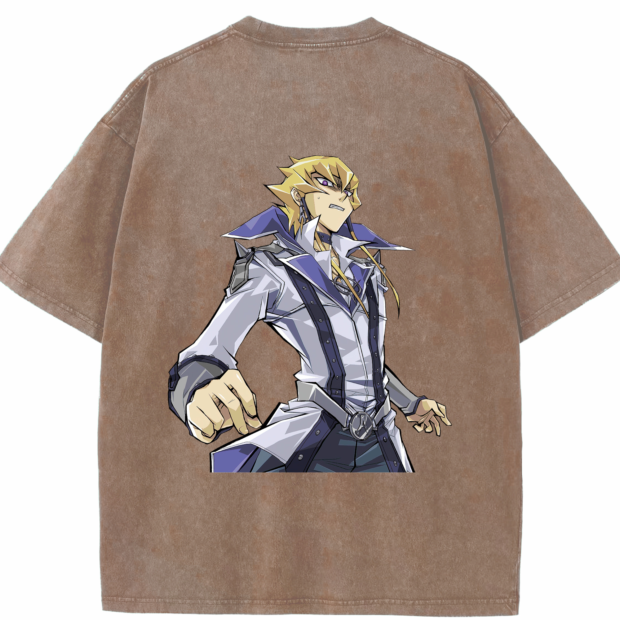 （画像用） 遊☆戯☆王 Yu-Gi-Oh! 綿100% ヴィンテージ風 半袖Tシャツ（背面プリント）