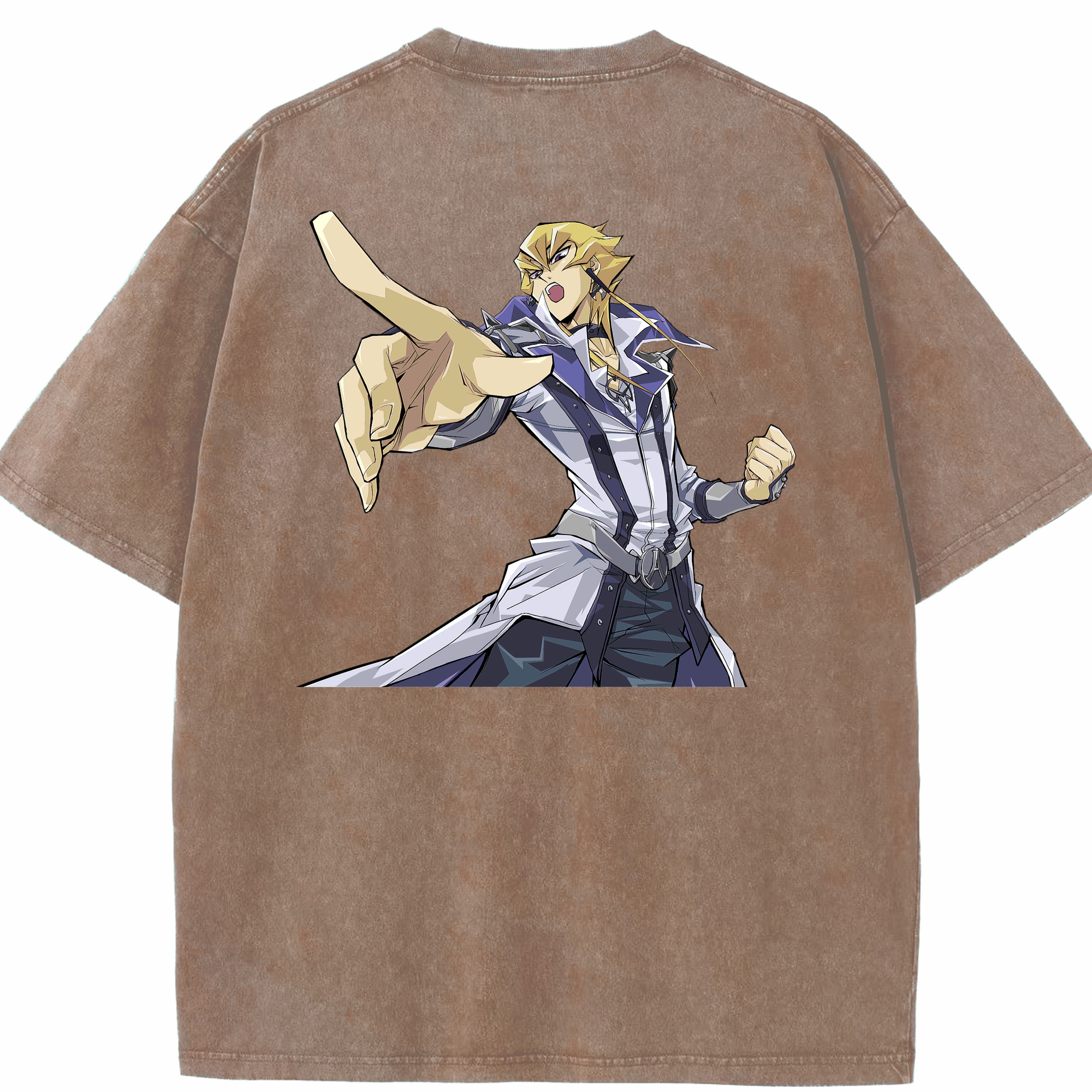 （画像用） 遊☆戯☆王 Yu-Gi-Oh! 綿100% ヴィンテージ風 半袖Tシャツ（背面プリント）