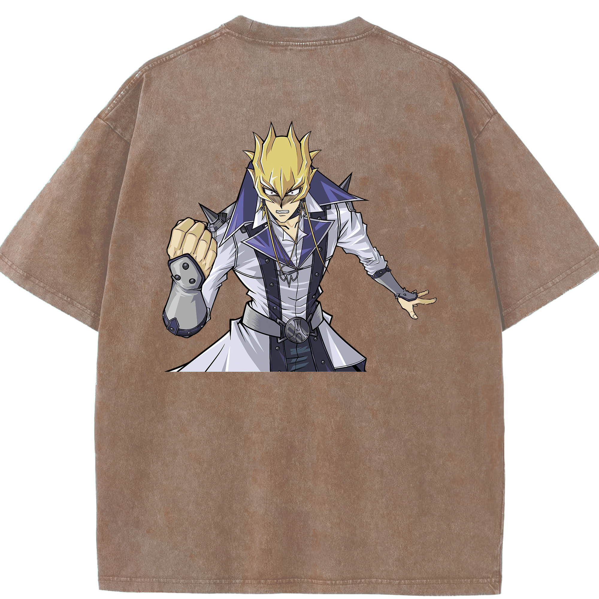 （画像用） 遊☆戯☆王 Yu-Gi-Oh! 綿100% ヴィンテージ風 半袖Tシャツ（背面プリント）