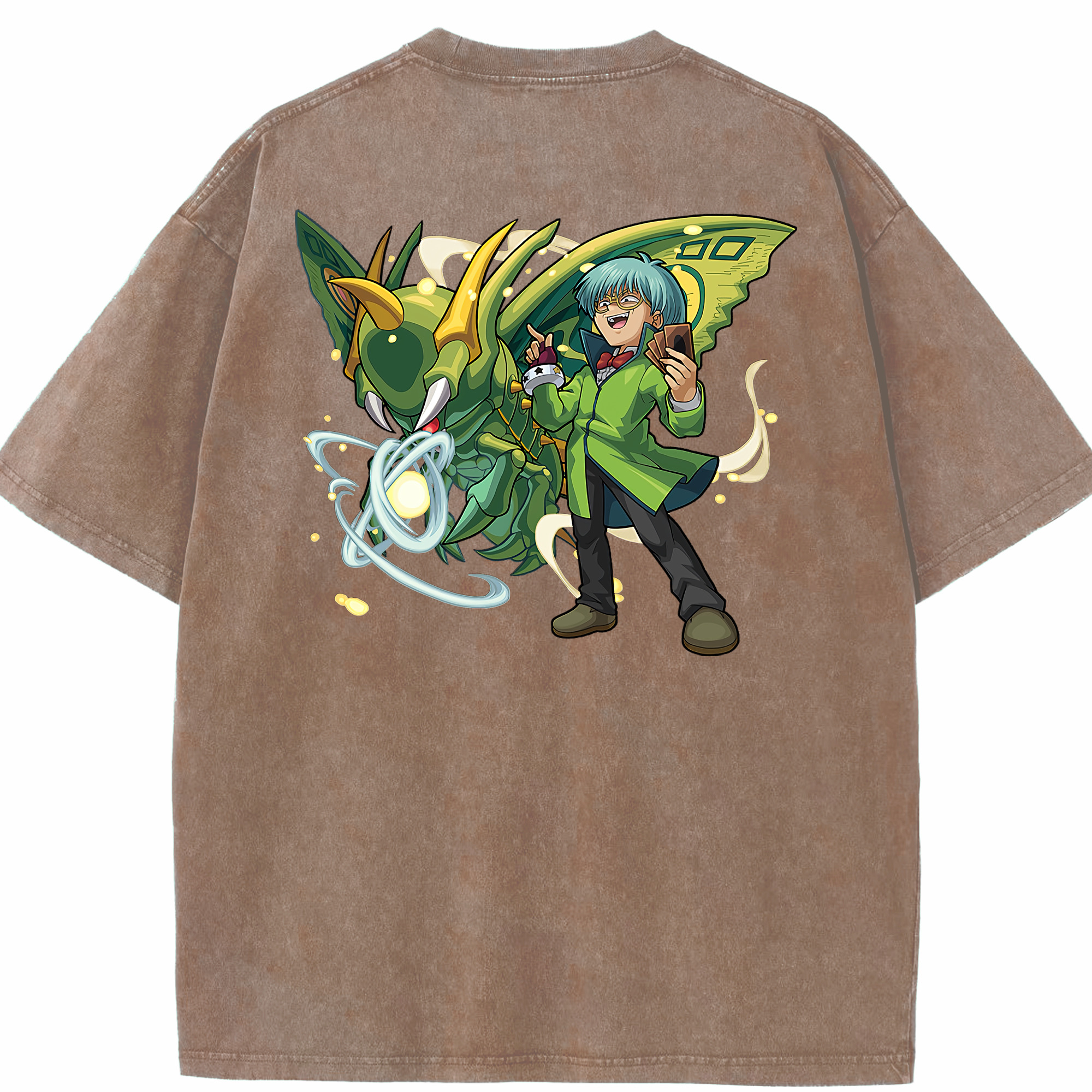 （画像用） 遊☆戯☆王 Yu-Gi-Oh! 綿100% ヴィンテージ風 半袖Tシャツ（背面プリント）