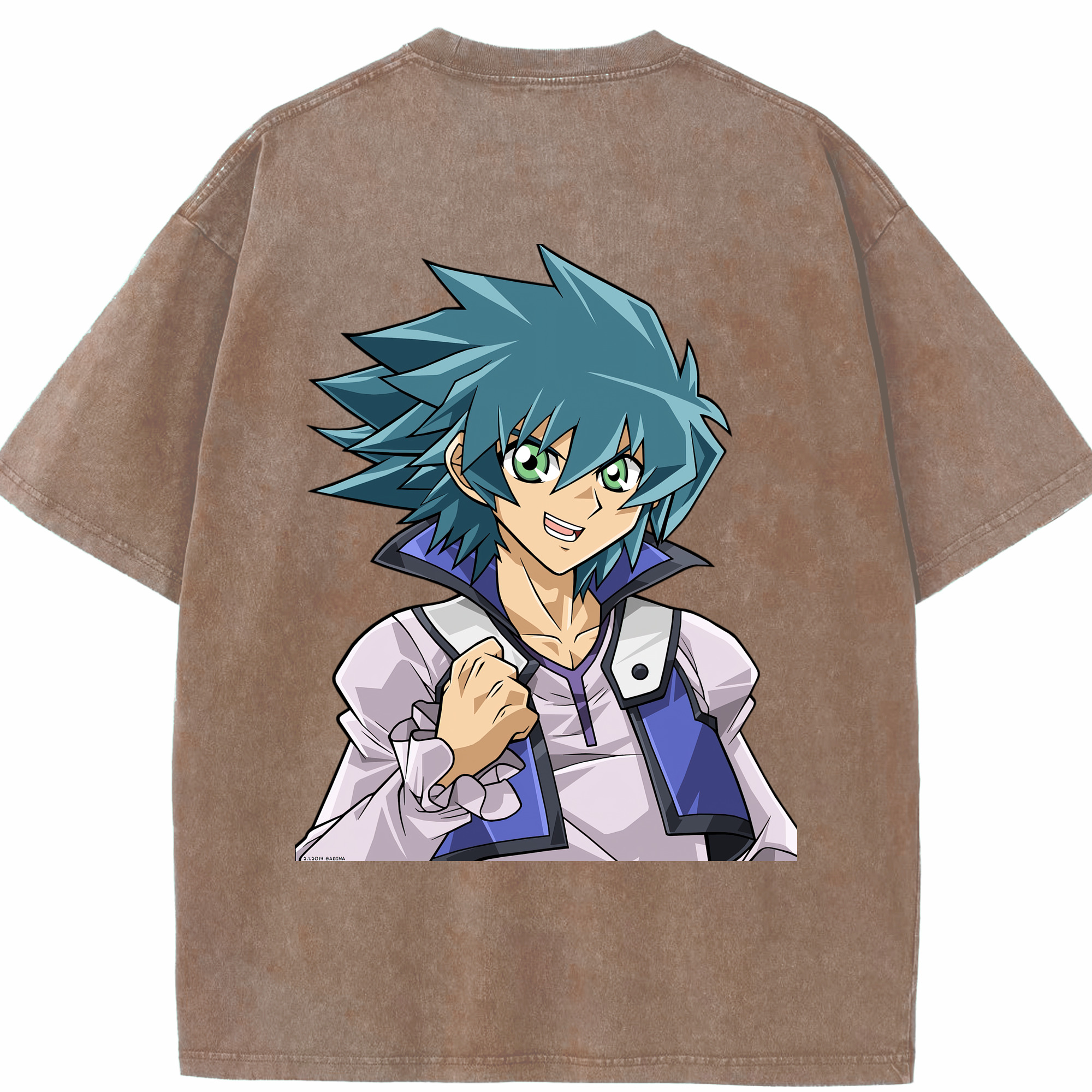 （画像用） 遊☆戯☆王 Yu-Gi-Oh! 綿100% ヴィンテージ風 半袖Tシャツ（背面プリント）