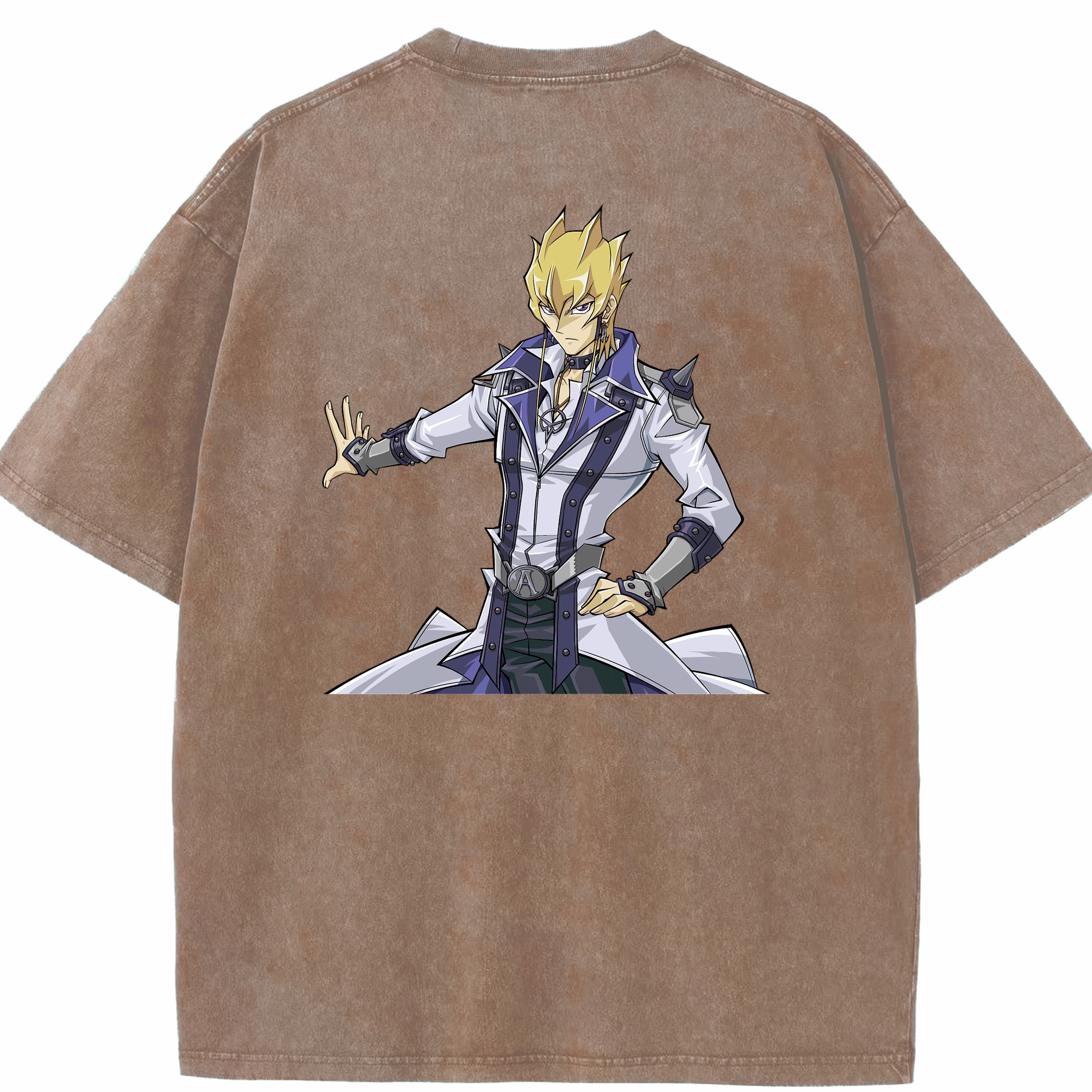 （画像用） 遊☆戯☆王 Yu-Gi-Oh! 綿100% ヴィンテージ風 半袖Tシャツ（背面プリント）