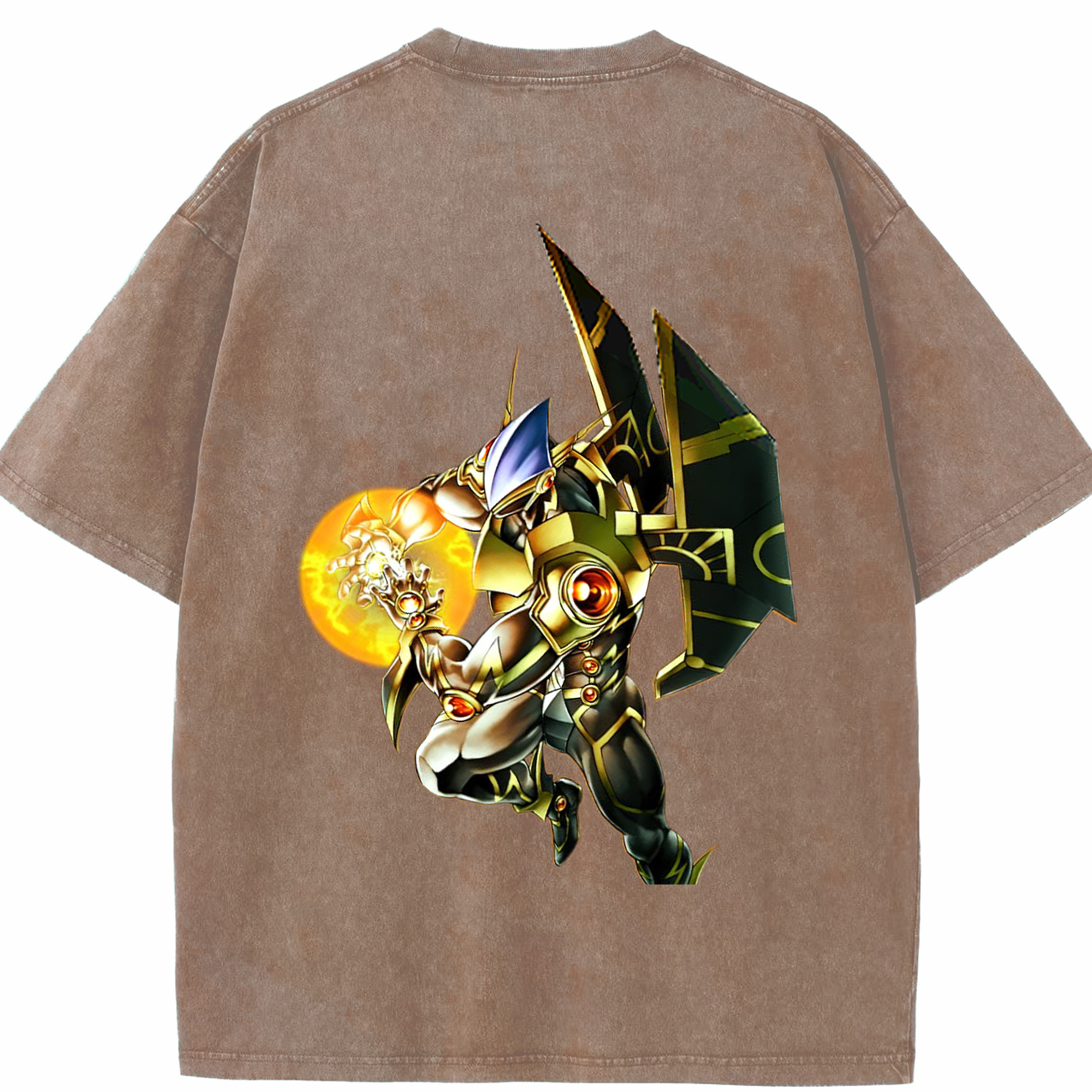 （画像用） 遊☆戯☆王 Yu-Gi-Oh! 綿100% ヴィンテージ風 半袖Tシャツ（背面プリント）