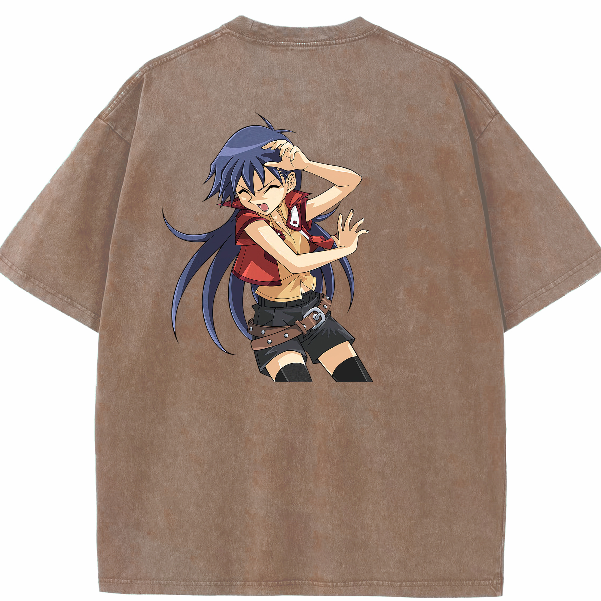 （画像用） 遊☆戯☆王 Yu-Gi-Oh! 綿100% ヴィンテージ風 半袖Tシャツ（背面プリント）