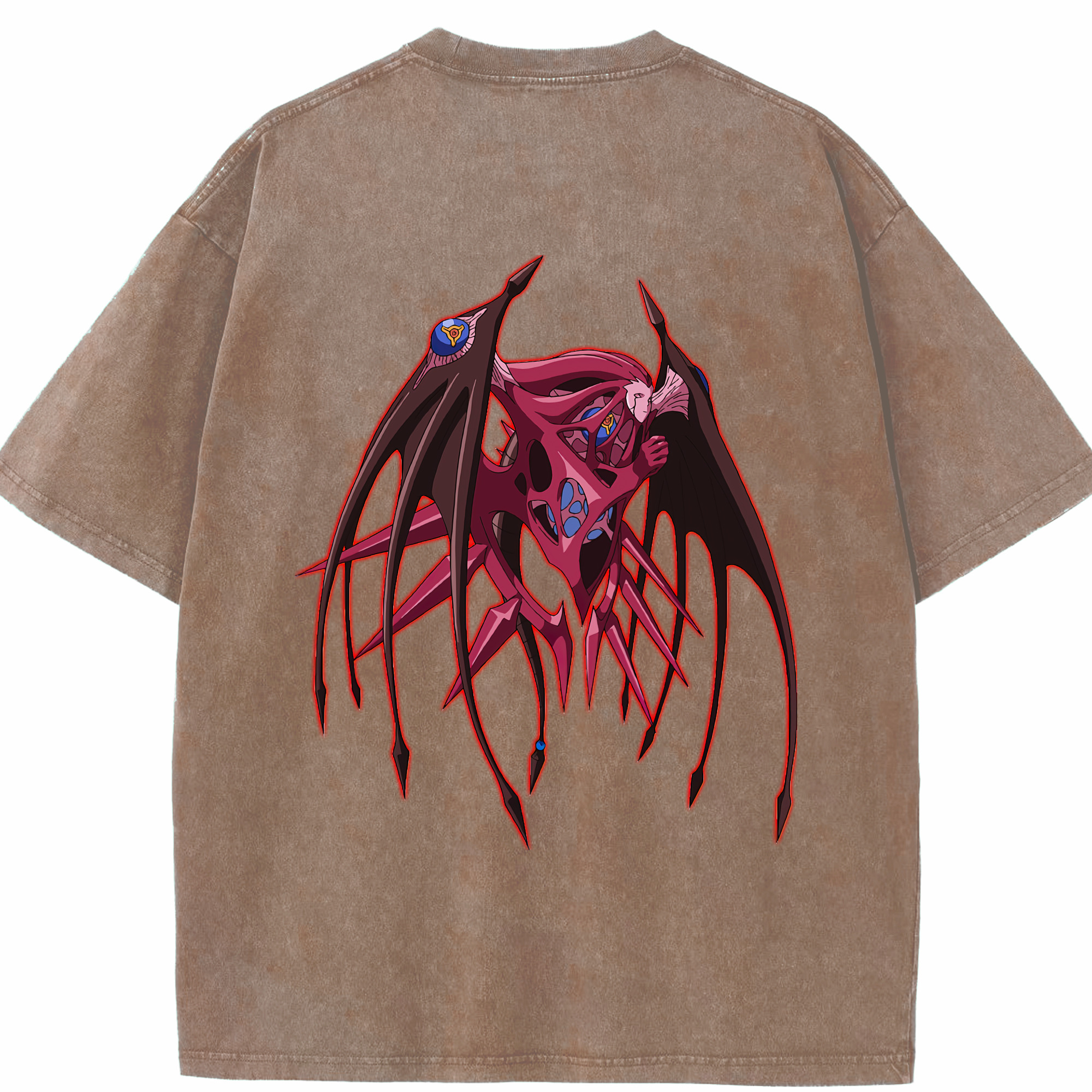 （画像用） 遊☆戯☆王 Yu-Gi-Oh! 綿100% ヴィンテージ風 半袖Tシャツ（背面プリント）
