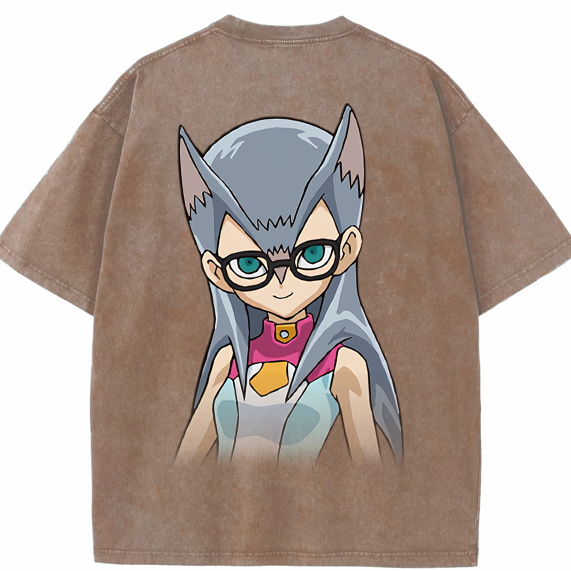 （画像用） 遊☆戯☆王 Yu-Gi-Oh! 綿100% ヴィンテージ風 半袖Tシャツ（背面プリント）